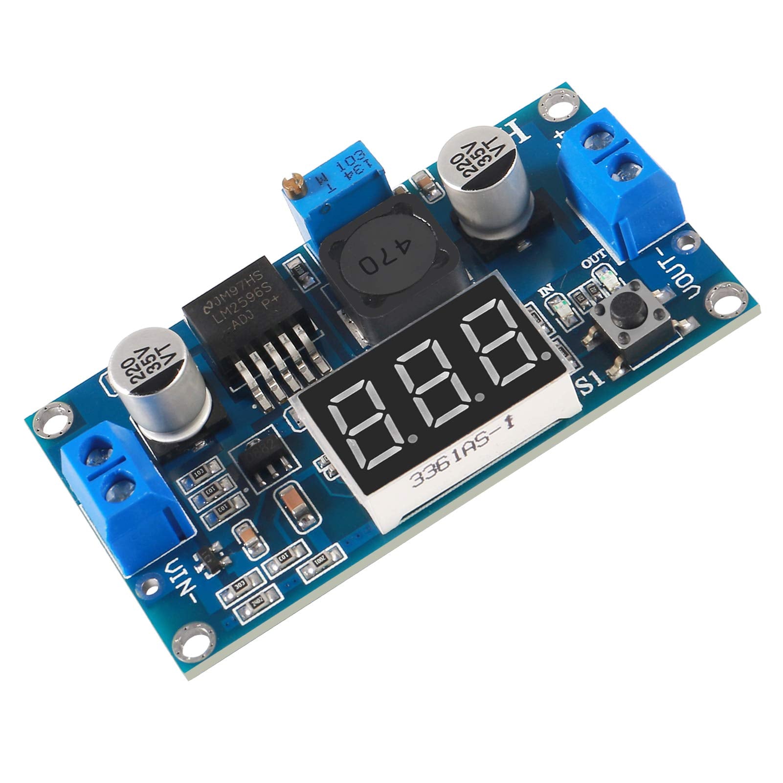 5Pcs Lm2596S Dc Dc Lm2596 With Led Display Voltmeter Buck Converter Step Down Regulator 4.0 40V To 1.25 37V Dc 36V To 24V To 12V