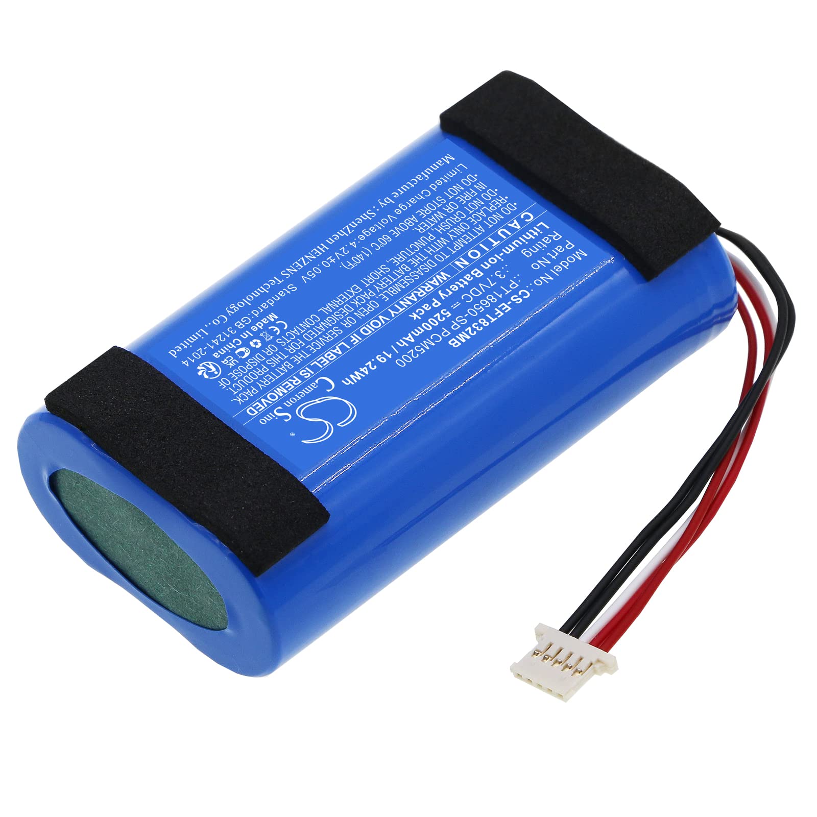 Fyiogxg Cameron Sino Battery For Eufy Spaceview Pro Baby Cam, T8321 M Pn:Eufy Pt18650 Sp Pcm5200 5200Mah / 19.24Wh