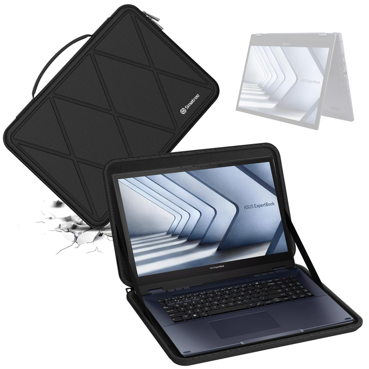 Smatree Hard EVA Protective Sleeve Case Compatible for 16 inch ASUS ExpertBook B6 Flip (B6602F),Lenovo ThinkPad P16v Gen 2/1 Mobile Workstation,Legion Pro 7/7i/5i/5 Gen 8,Legion Pro 7i/5i Gen 9(X8317)