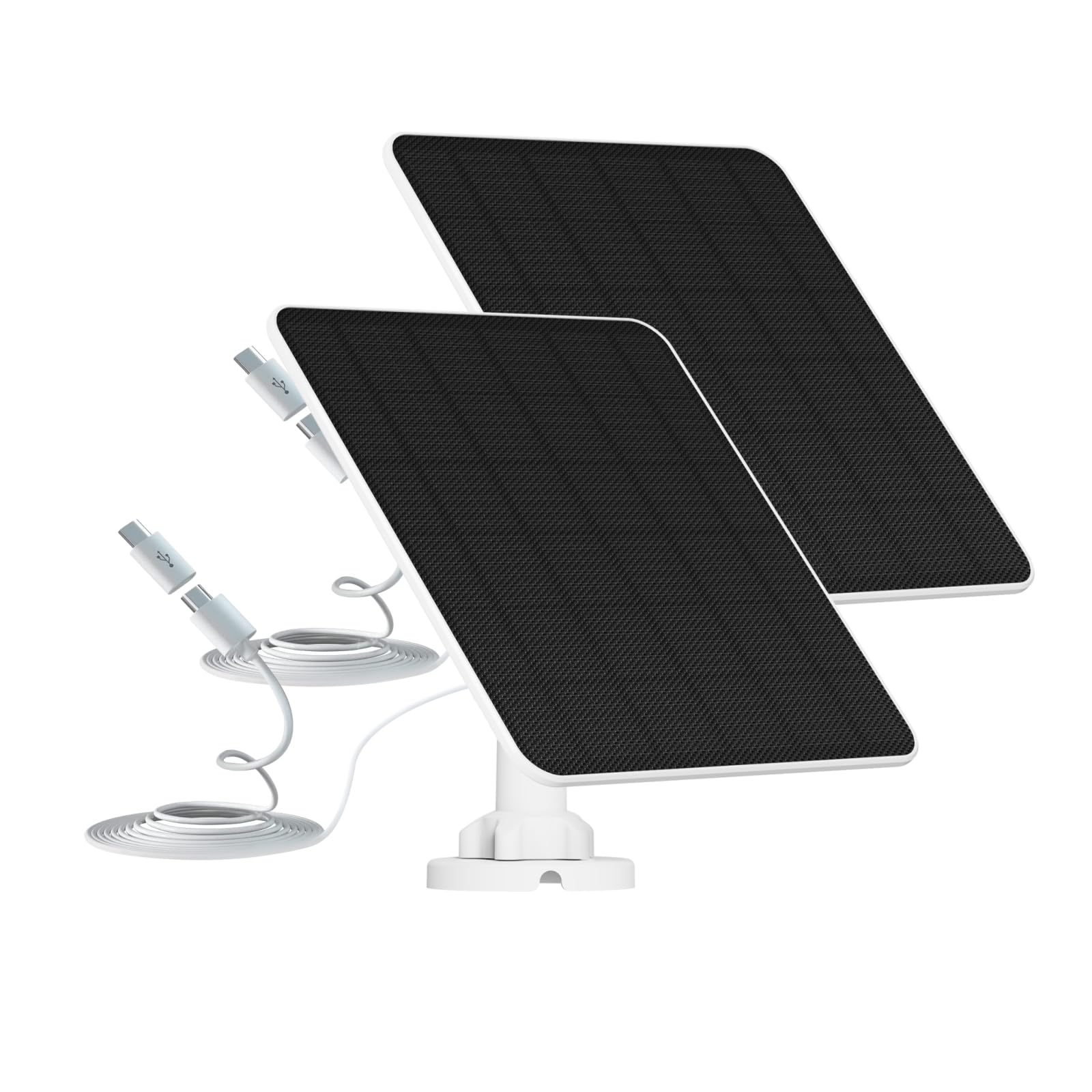 6W Solar Panel For Security Camera, 5V Solar Panel Charger For Outdoor Rechargeable Battery Camera, Ip65 Waterproof Solar Panels