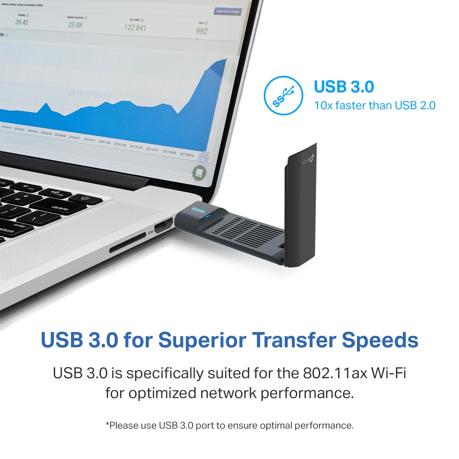 Tp Link Wifi 6E Usb Adapter For Desktop Pc   (Archer Txe50Uh) Axe3000 Tri Band Wireless Network Adapter, Ultra Low Latency, Mu M