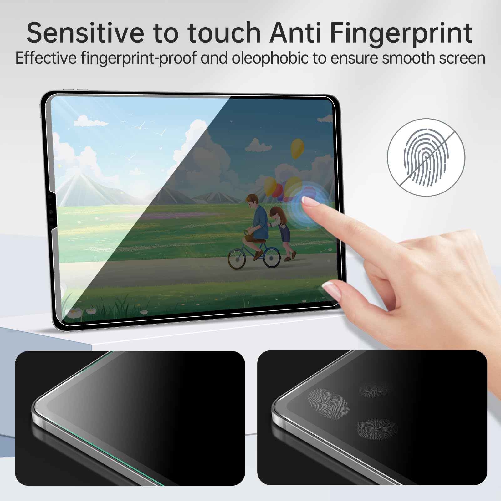 Privacy Screen Film Protector For Ipad Pro 11 Inch 2022&2021&2020&2018 (4Th/3Rd/2Nd Gen), Scratch Resistant 9H Hardness Ipad Pro