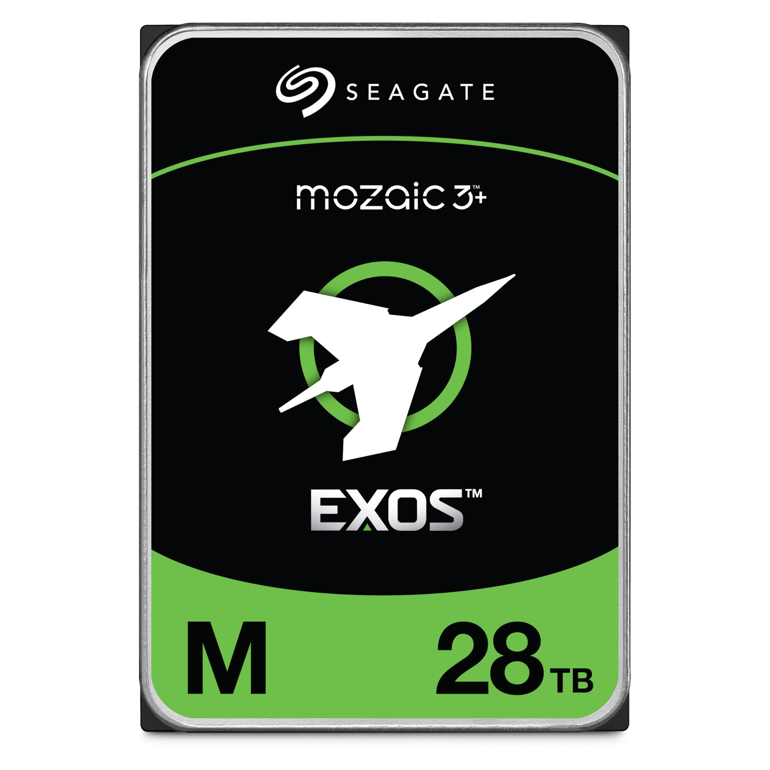 Seagate Exos M 28TB Enterprise Internal Hard Drive HDD - 3.5in 6GB/s SATA 7200RPM 2.5M MTBF (ST28000NM003K)
