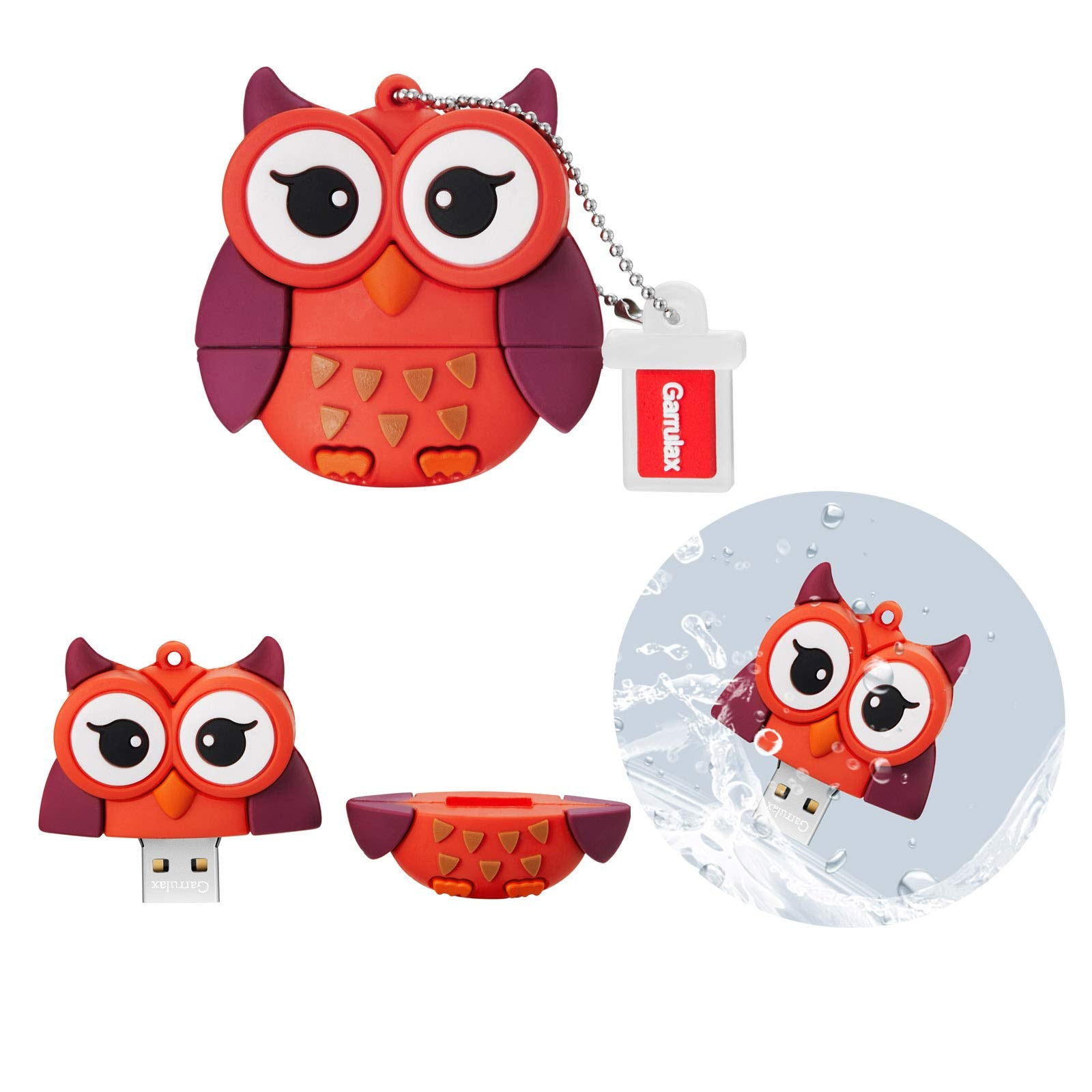 Garrulax Usb Flash Drive, 32Gb Usb2.0 Cute Shape Lovely Usb Memory Stick Date Storage Pendrive Thumb Drives (32Gb, 5Xanimals)