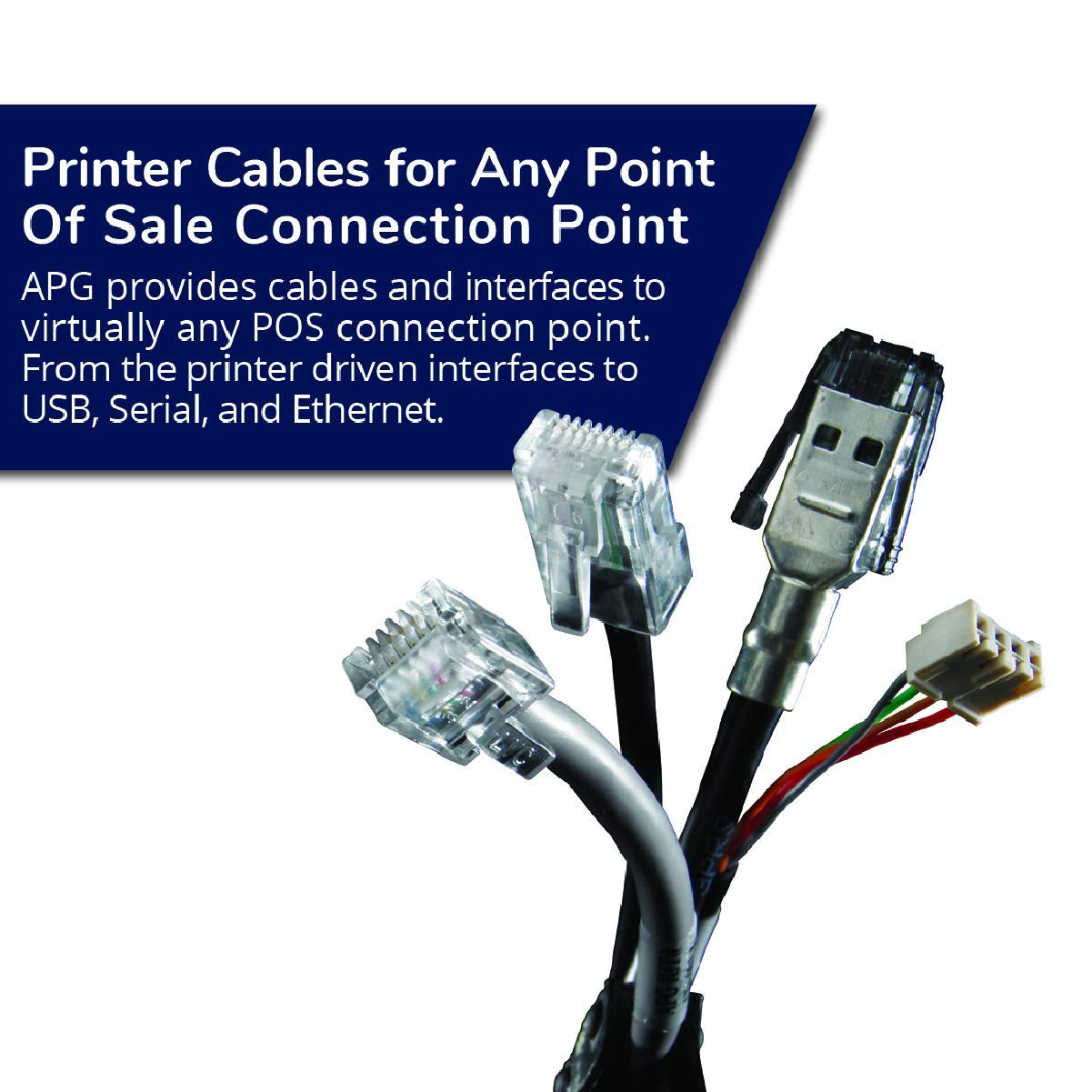 Apg Printer Interface Cable | Cd 101A | Cable For Cash Drawer To Printer Connection | 1 X Rj 12 Male   1 X Rj 45 Male | Connects To Epson And Star Printers