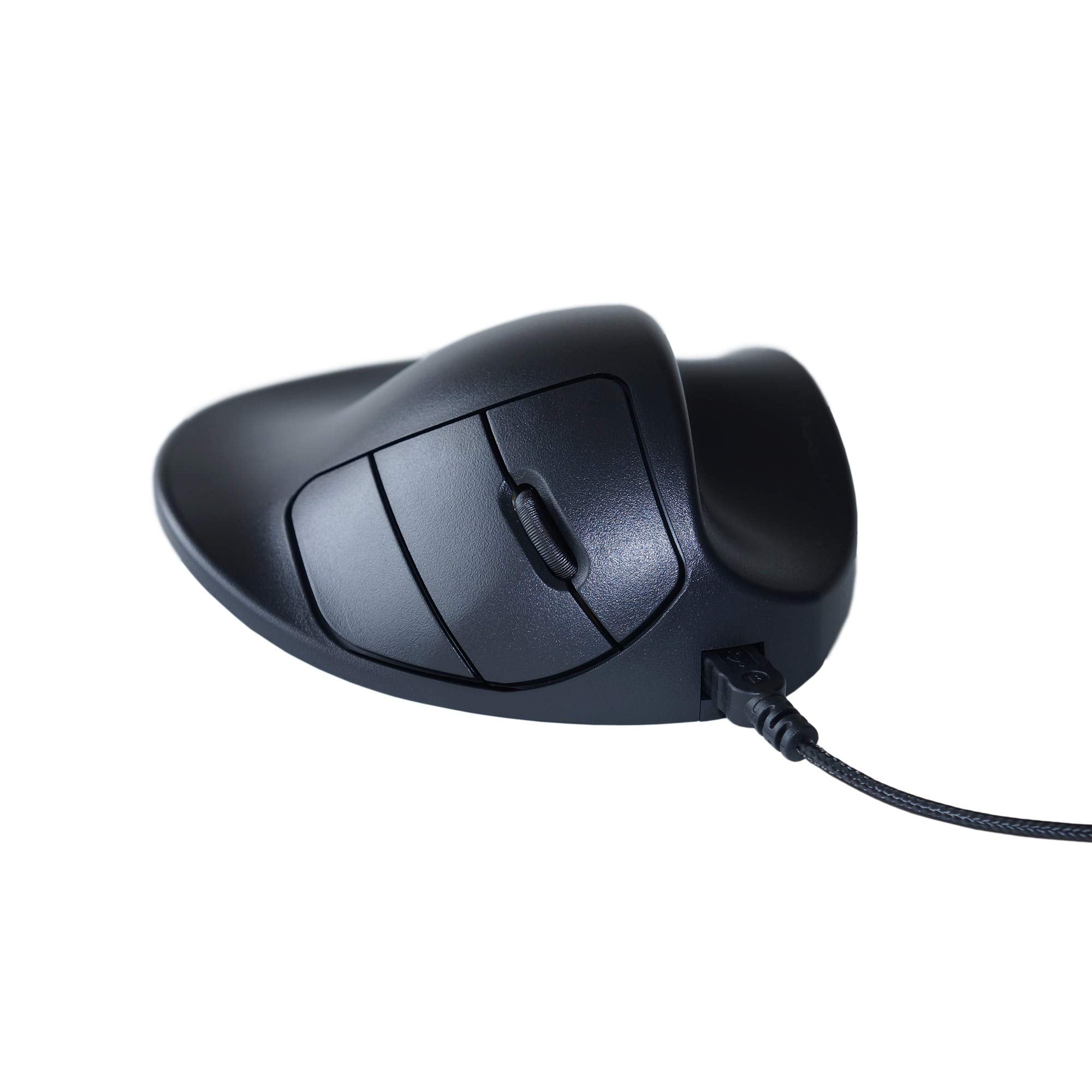 Hippus S2Wb Lc Wired Light Click Handshoe Mouse (Right Hand, Small, Black)