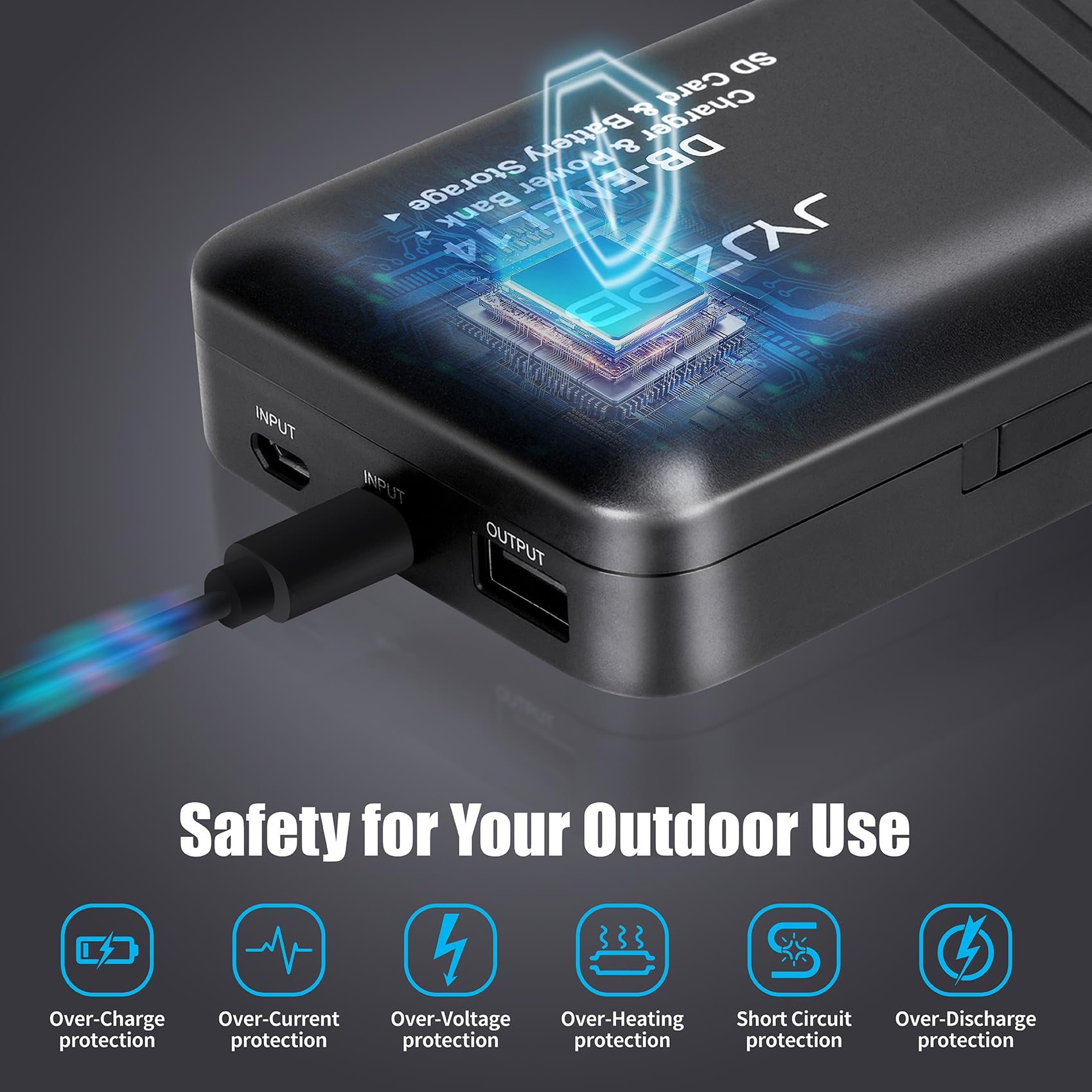 Jyjzpb En El14 En El14A Battery For Nikon D3200, D3400, D3500, D5600, D3300 Battery Charger Case With Dual Channel For Nikon D31