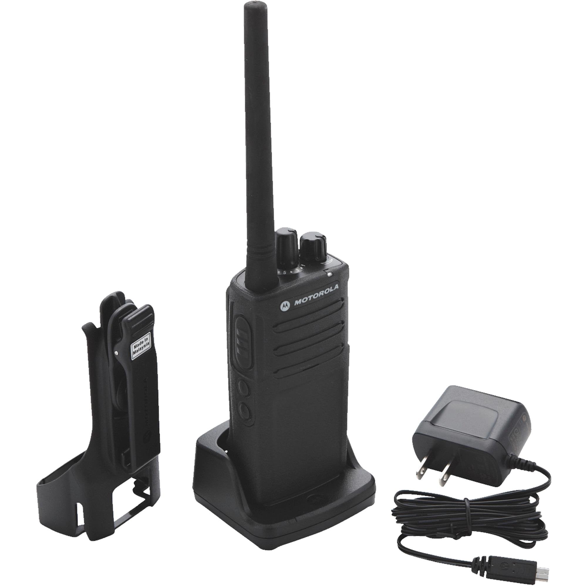 Motorola Rmv2080 On Site 8 Channel Vhf Rugged Two Way Business Radio With Noaa (Black)