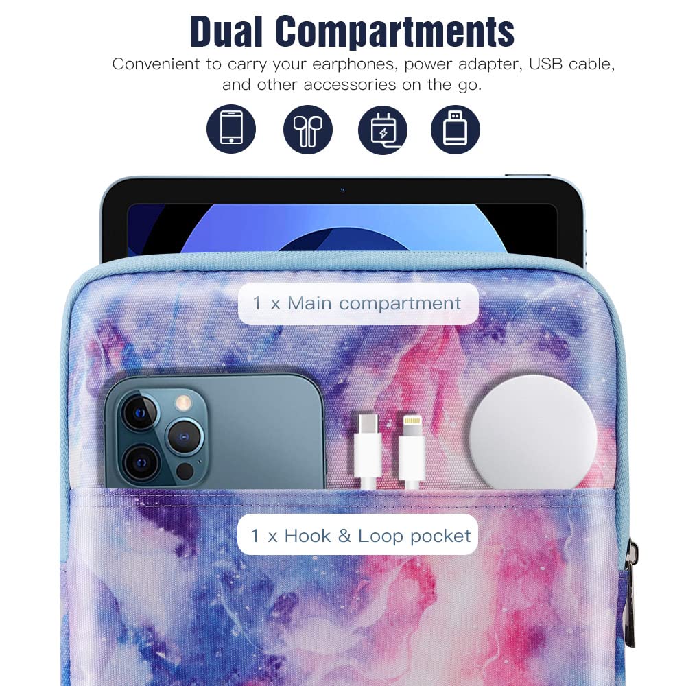 Timovo 9-11 Tablet Sleeve Bag For Ipad 10.2 2021-2019,Ipad 10Th 2022,Ipad Air 5/4 10.9,Ipad Air 11 Inch 2024,Ipad Pro 11 Inch 20