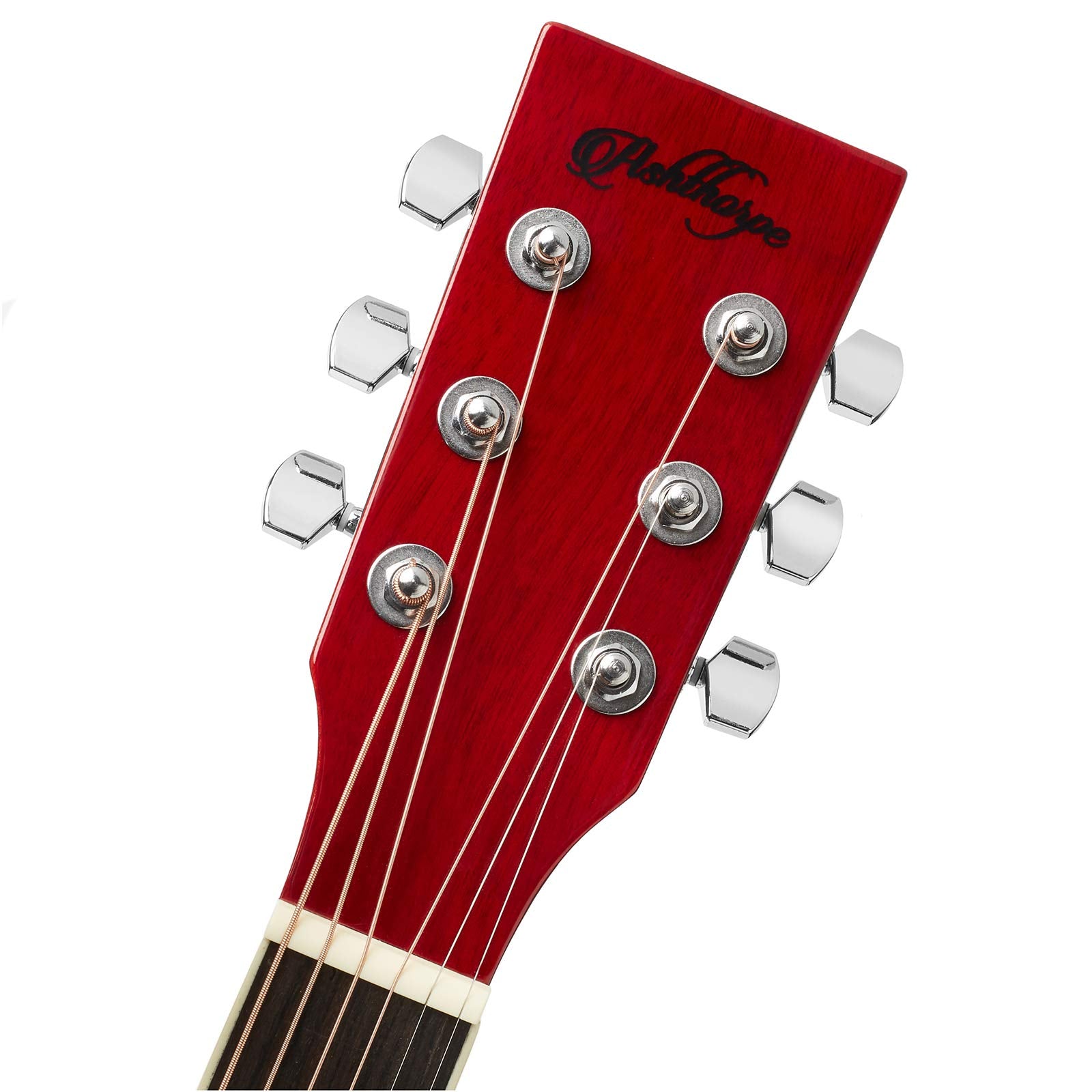 Ashthorpe Full Size Cutaway Thinline Acoustic Electric Guitar Package   Premium Tonewoods   Red