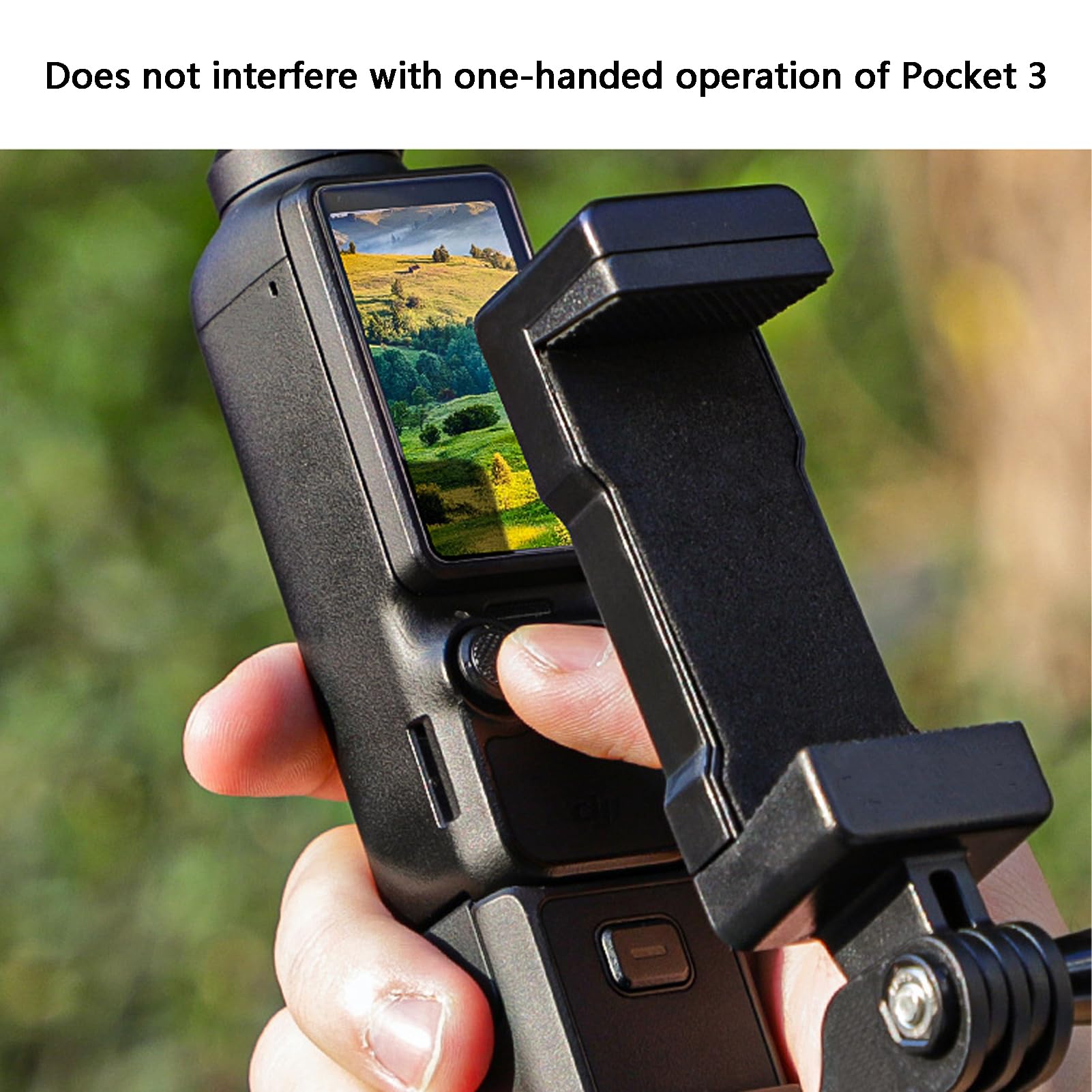 Camera Phone Holder Mount For Dji Osmo Pocket 3 Cell Phone Holder Tripod Adapter Phone Clip Clamp Expansion Accessories With 1/4