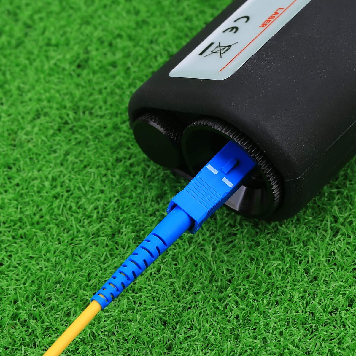 Fiber Optic Inspection Microscope 400X Led Illumination Handheld Anti Slip Rubber Sc/Lc/Fc Connection Fiber Cable Microscope Det