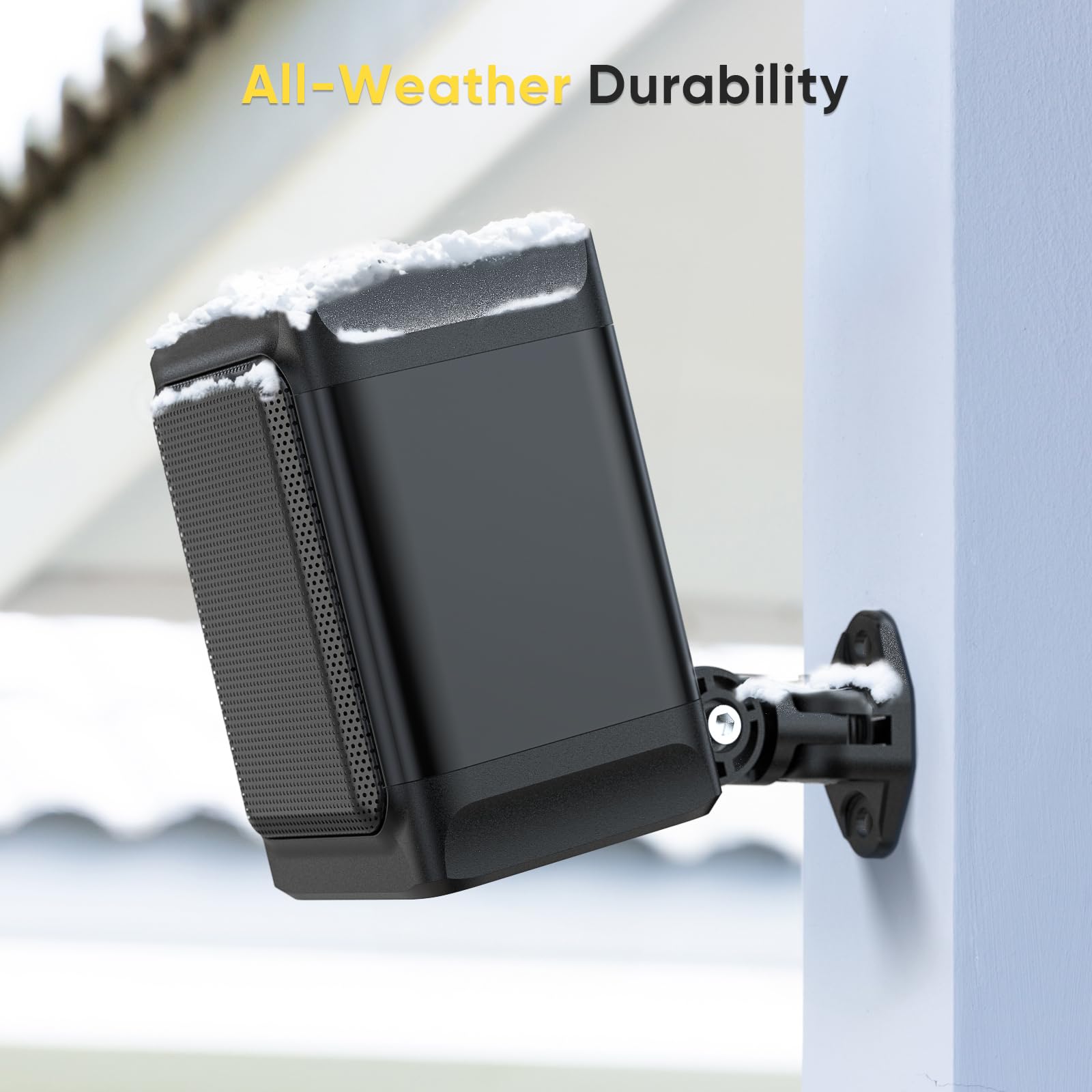 Saiyin Outdoor Indoor Speakers, Marine Grade Mount Speakers, Surround Sound Stereo Speakers With Wall Mount Brackets For Boat, P