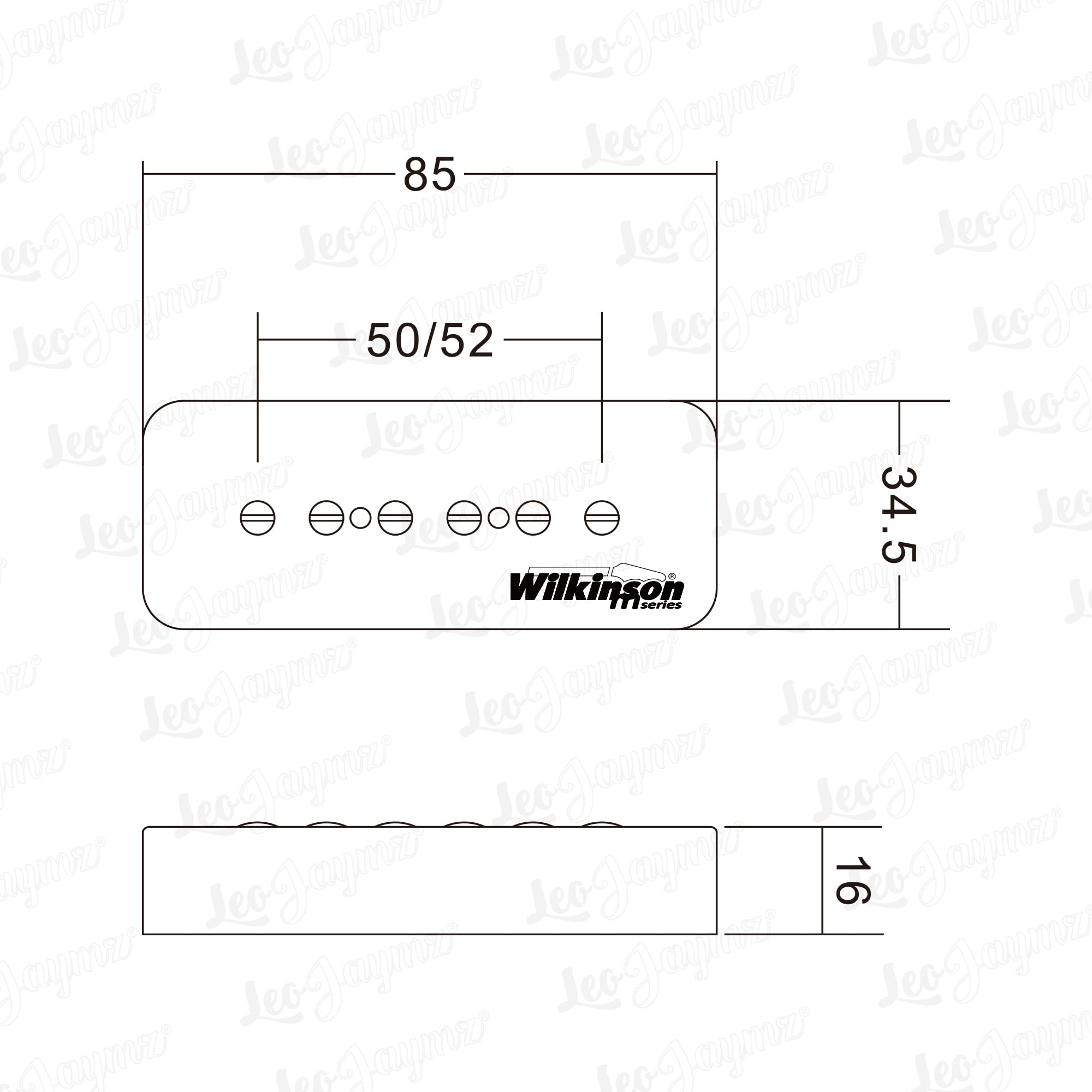 Wilkinson M Series Wo90 Ceramic Single Coil Pickups,Neck Bridge P 90 Pickups Set For Les Paul Sg Lp Style Electric Guitar Parts