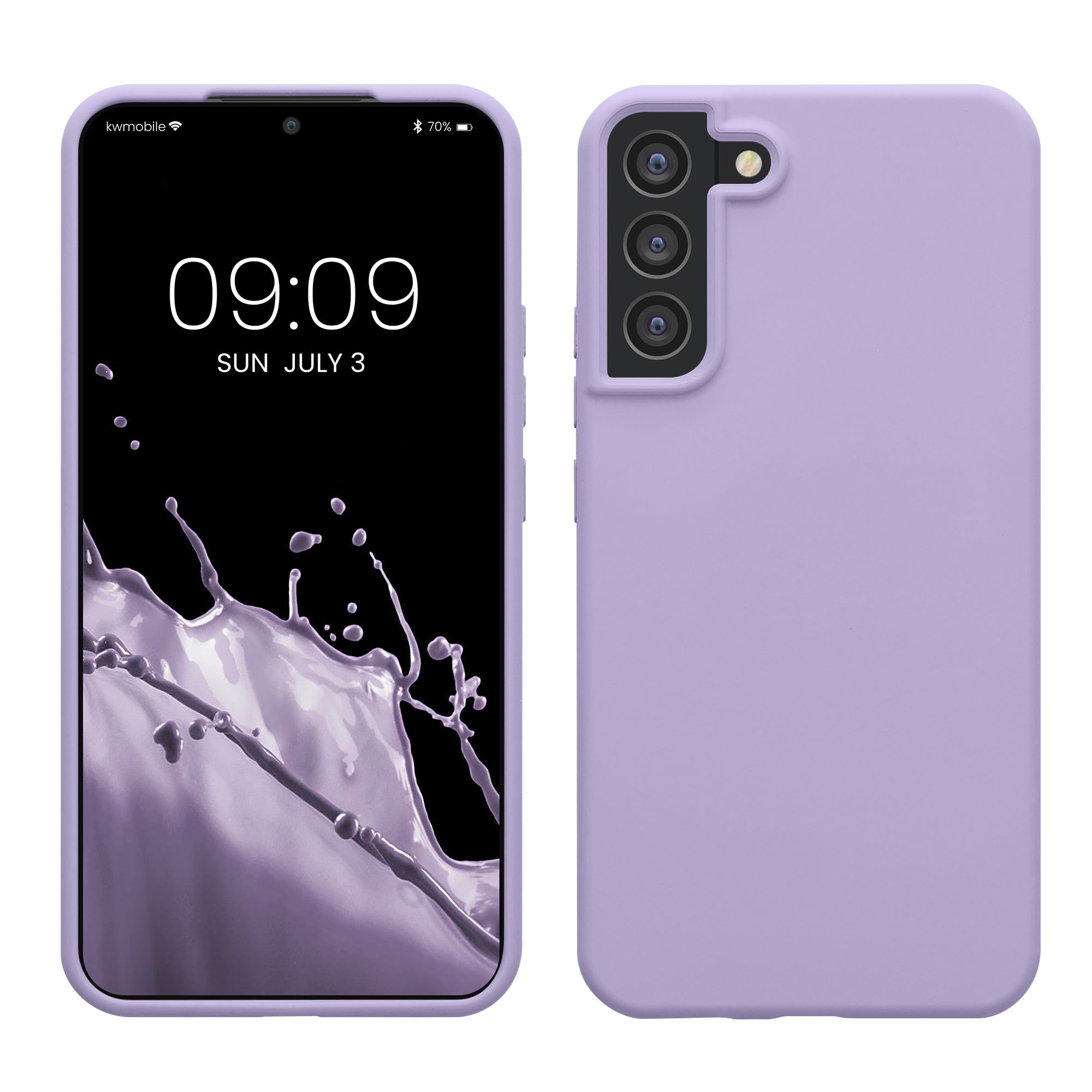 kwmobile Case Compatible with Samsung Galaxy S22 Plus Case - TPU Silicone Phone Cover with Soft Finish - Lavender
