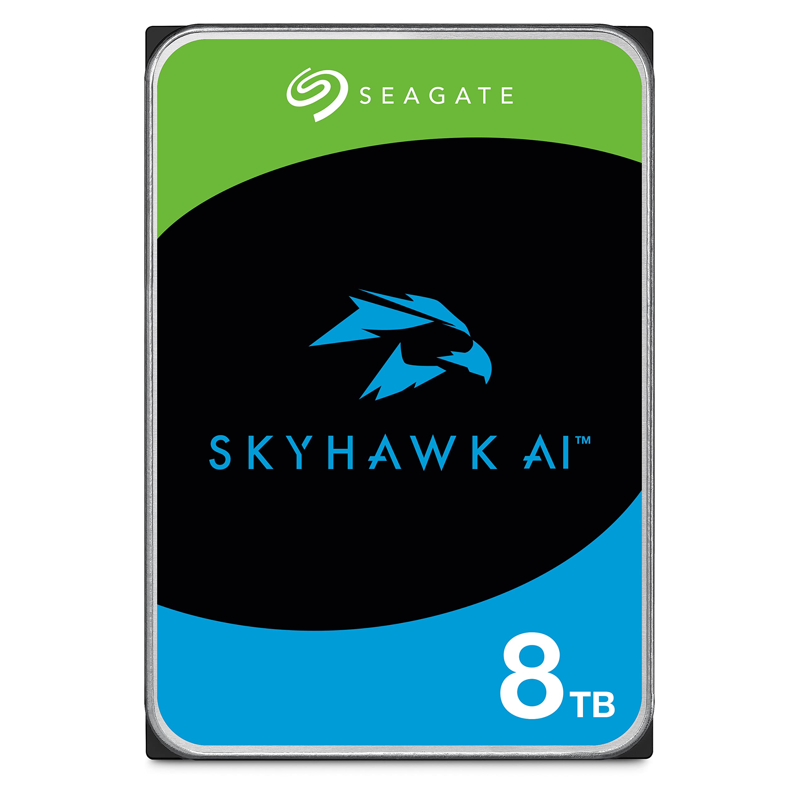 Seagate Skyhawk AI 8TB Surveillance Internal Hard Drive HDD�3.5 Inch SATA 6Gb/s 256MB Cache + Drive Health Management & 3 Year Recovery Service   (ST8000VEZ00)