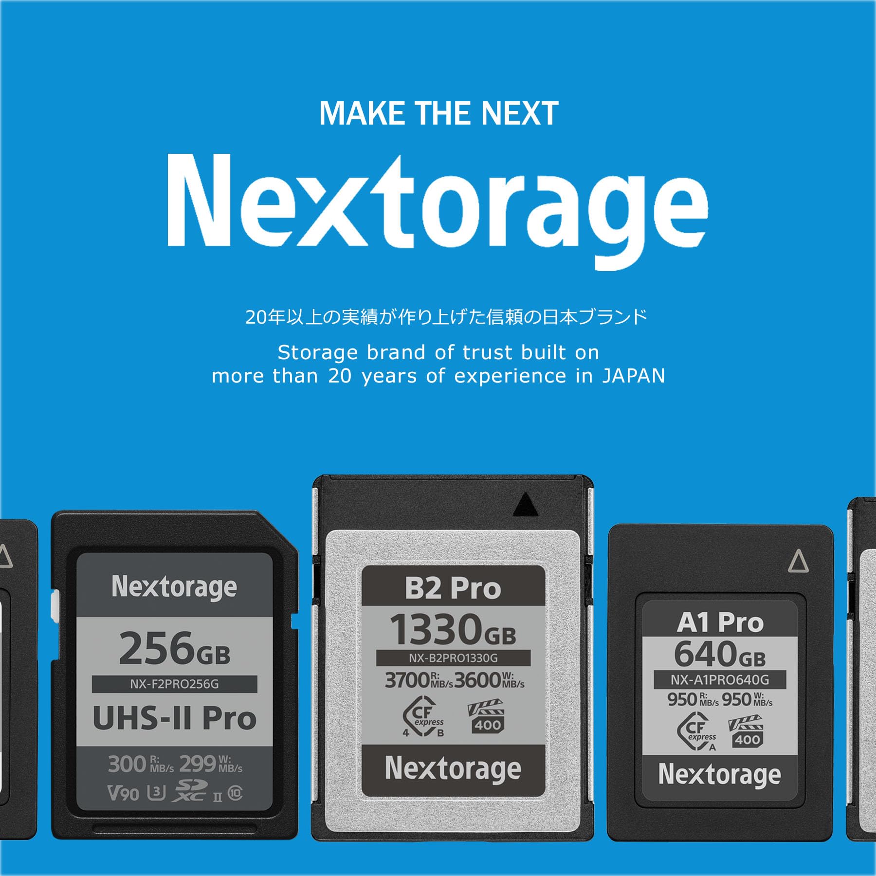 Nextorage Japan Cfexpress Type A Card Nx A1Pro 80Gb Vpg 400 Urtla Fast Read 950Mb/S Write 950Mb/S