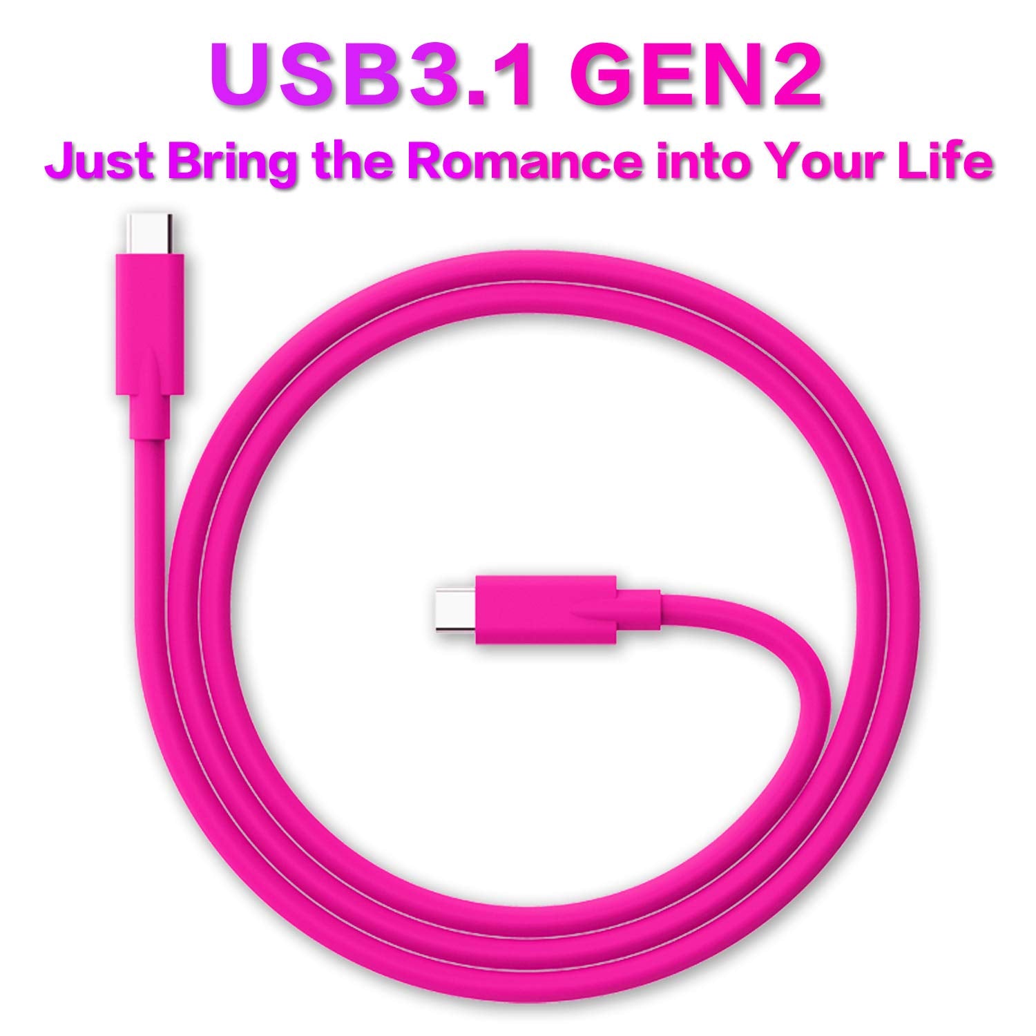 Easonunion Usb Type C To C 3.1 Gen 2 Cable With 100W Pd,10Gbps Data Transfer 5A Fast Charging Cord Compatible With Smartphone, T