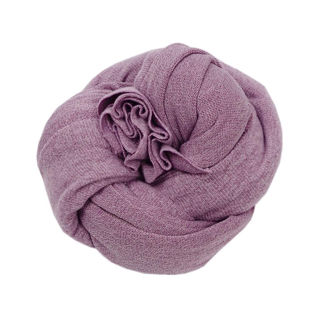 Coberllus Newborn Baby Photo Props Blanket Stretch Knit Double Side Wrap For Boys Girls Photography Shoot (Light Purple)