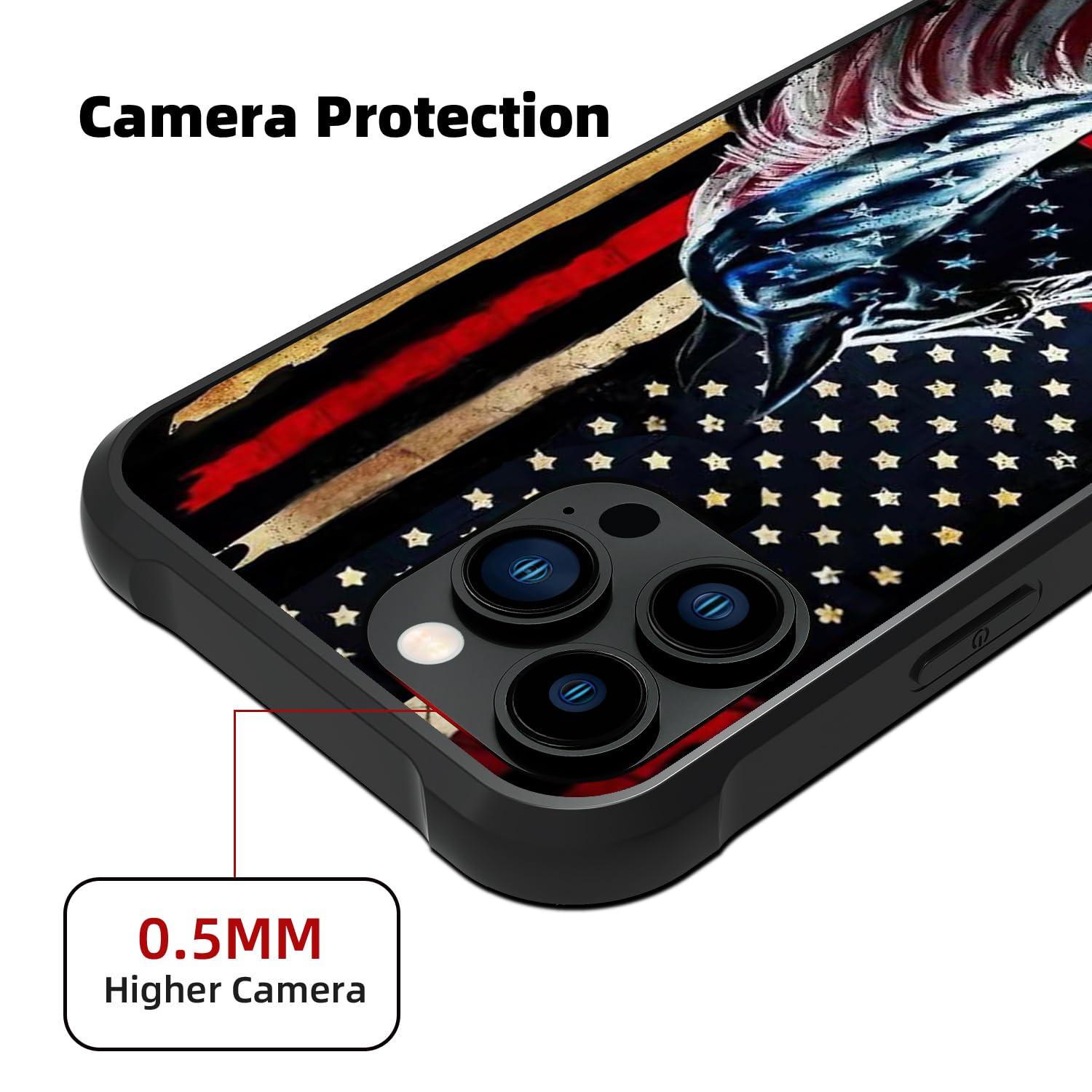 Zhuxuxitt Case For Iphone 12 Pro Max - Flag Horse Design For Men Boys [Anti-Scratch] Non-Slip+Shockproof Rugged Tpu Protective C