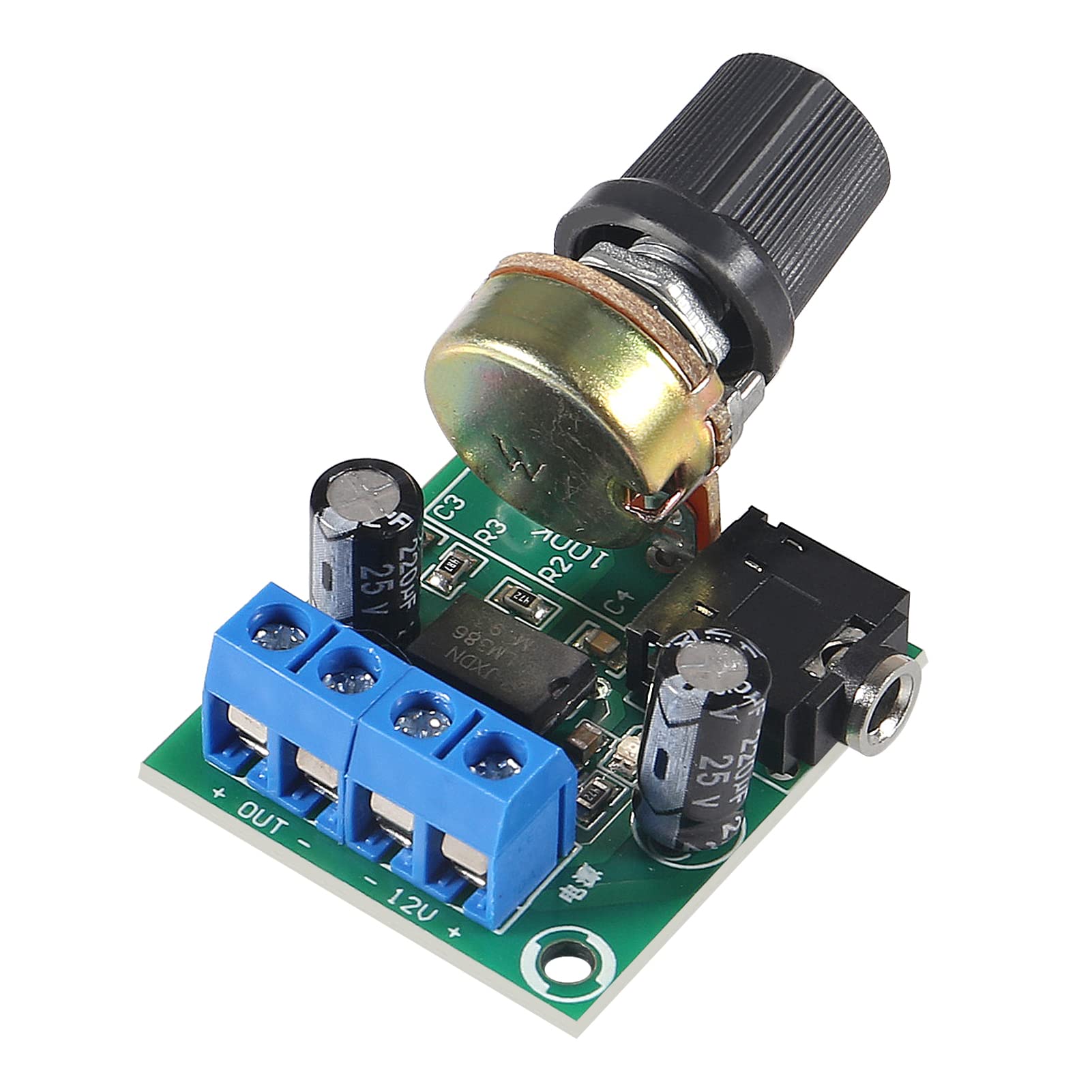 Dweii 4Pcs Lm386 10W Mini Power Amplifier Board Audio Amplifier Module Dc 3 12V Volume Adjustable Control