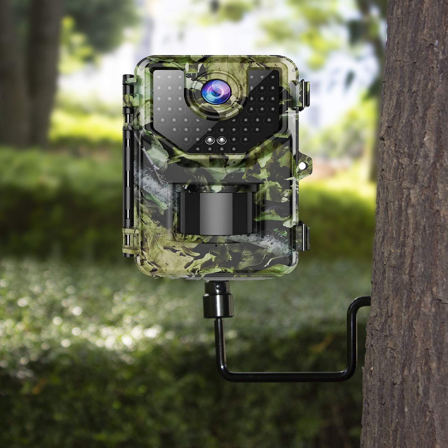 Beietree Trail Camera Mount, Adjustable Angle Supports 5Kg, 4 Pieces, Iron And Lacquered, Screw 1/4 Inch