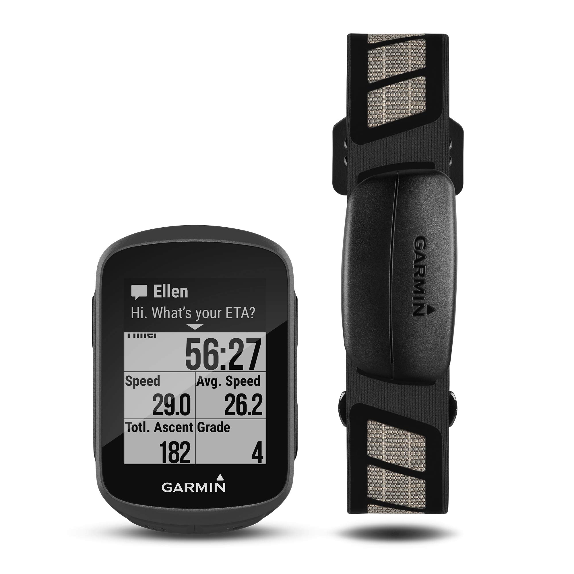Garmin Edge 130 Plus Bundle, Gps Cycling/Bike Computer With Sensors And Hr Monitor, Download Structure Workouts, Climbpro Pacing