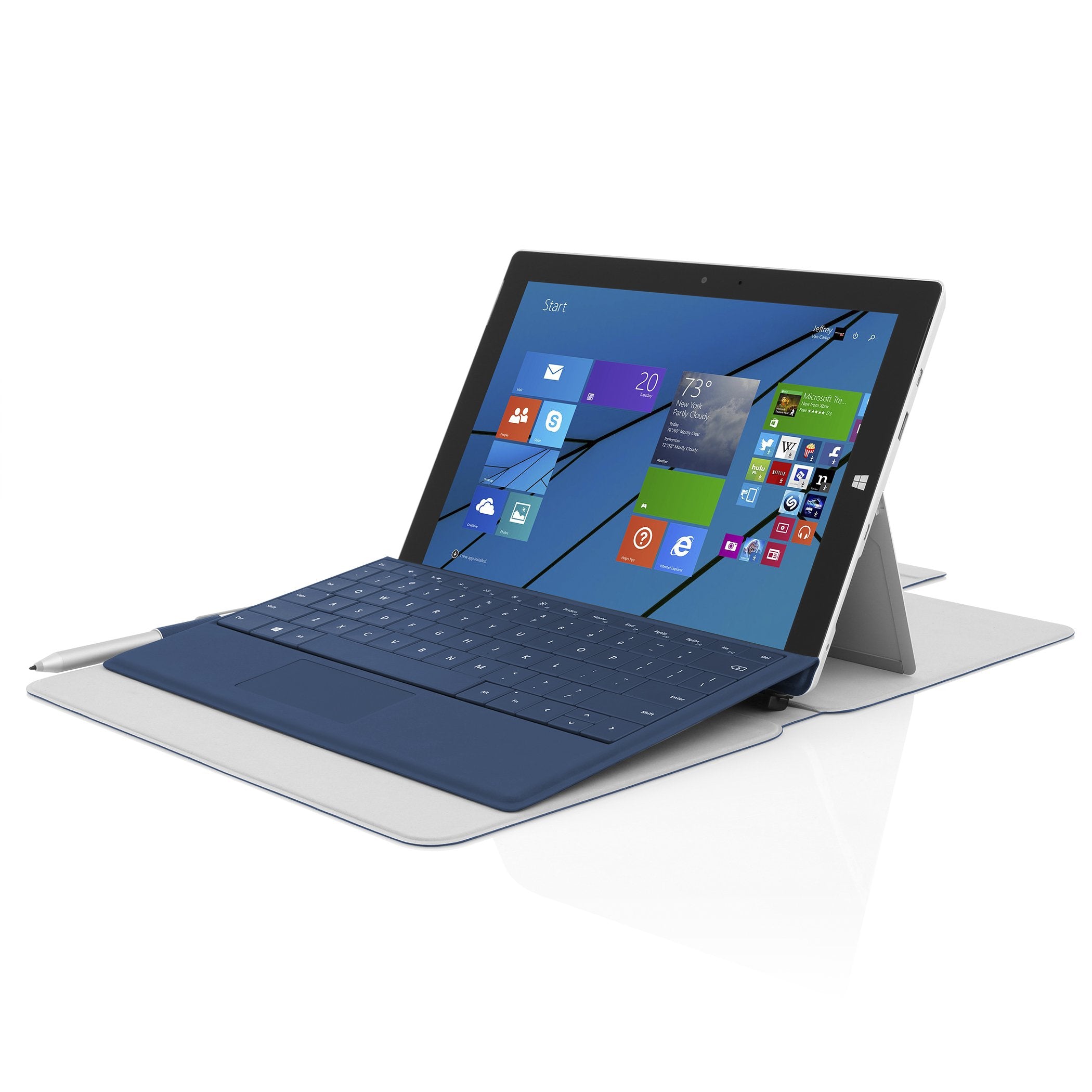 Incipio Microsoft Surface 3 Case, Roosevelt [Slim Folio Case] For Microsoft Surface 3-Navy