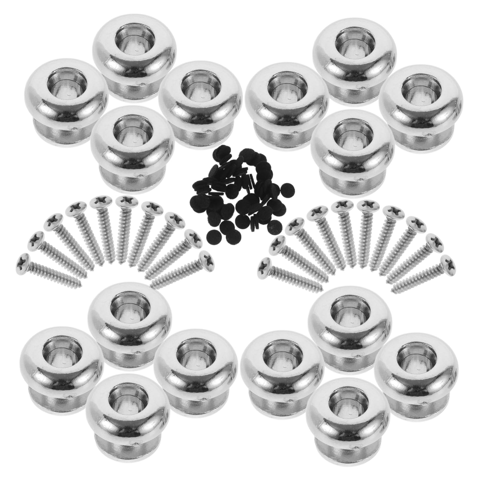SHOWERORO 30pcs Guitar Strap Buckle Western Guitar Strap Locks for Acoustic Electric Bass
