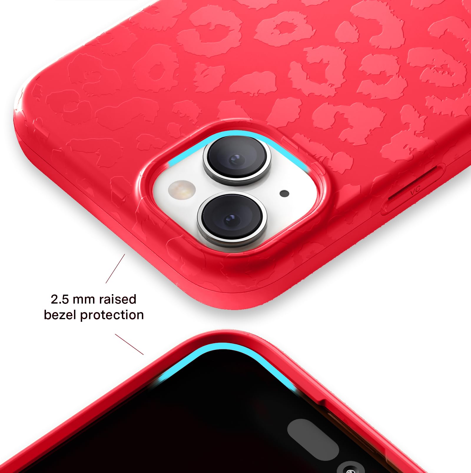 Velvet Caviar Compatible With Magsafe Iphone 15 Plus Case   Red Leopard Cheetah Print