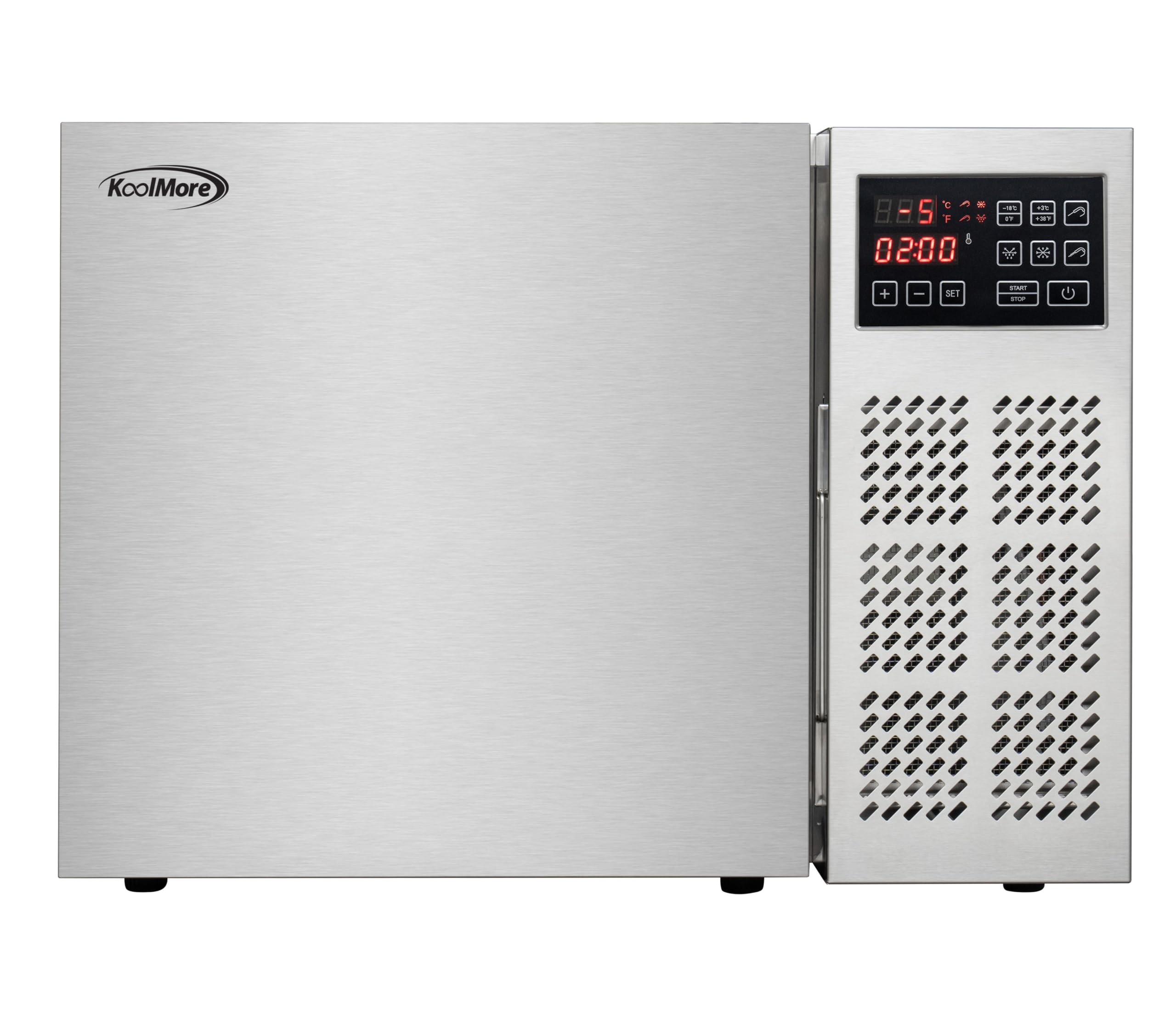 KoolMore 3-Pan Countertop Blast Chiller 15 lbs Rapid Chill / 8.8 lbs Rapid Freeze, ETL Listed in Stainless-Steel (KM-CBLC-3)