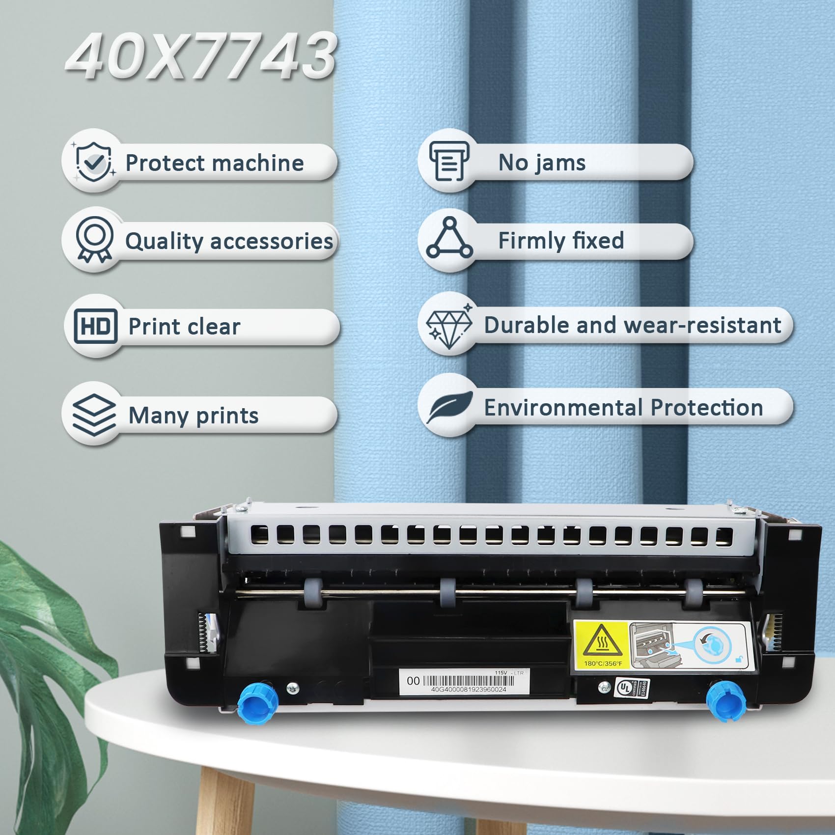 40X7743 Fuser Unit Compatible With Lexmark Ms810 / Ms811 / Ms812 / Mx710 / Mx711 / Mx810 / Mx811 / Mx812 Laser Printers (110V)