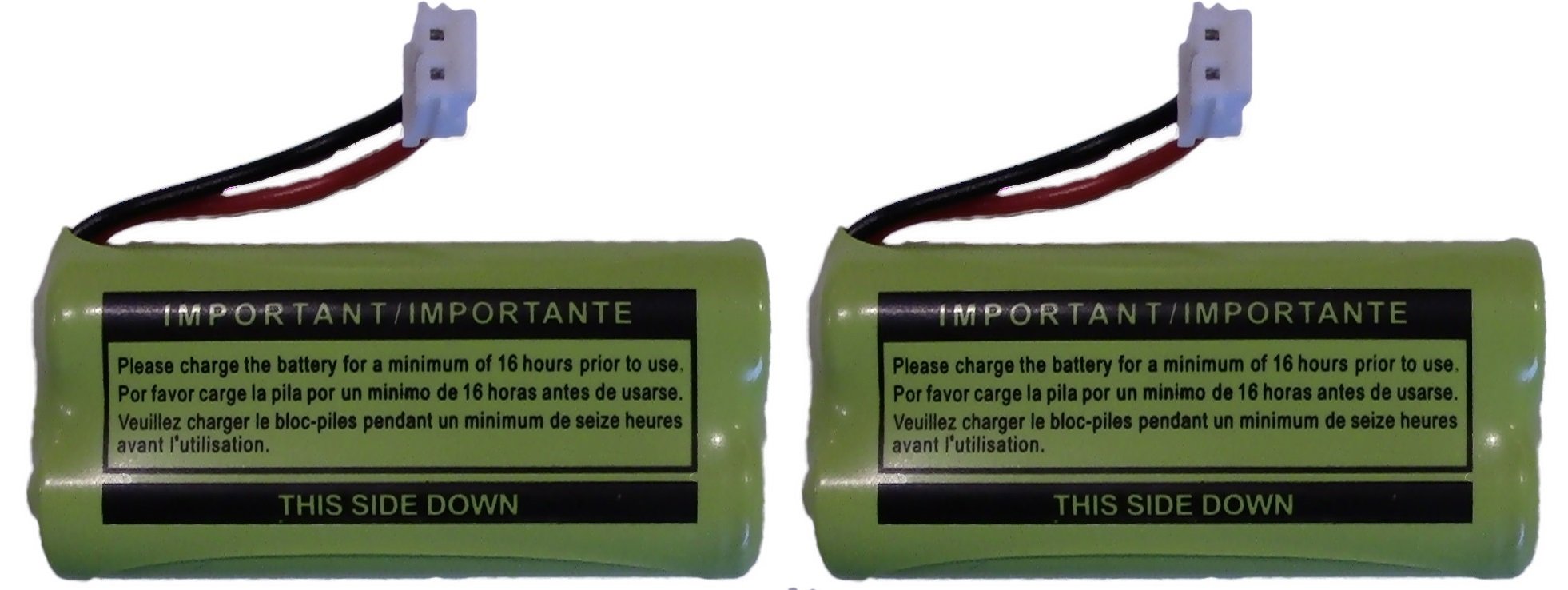 Replacement Battery Bt184342 / Bt284342 For Many Ge/Rca Cordless Telephones (See Description) (2 Pack)