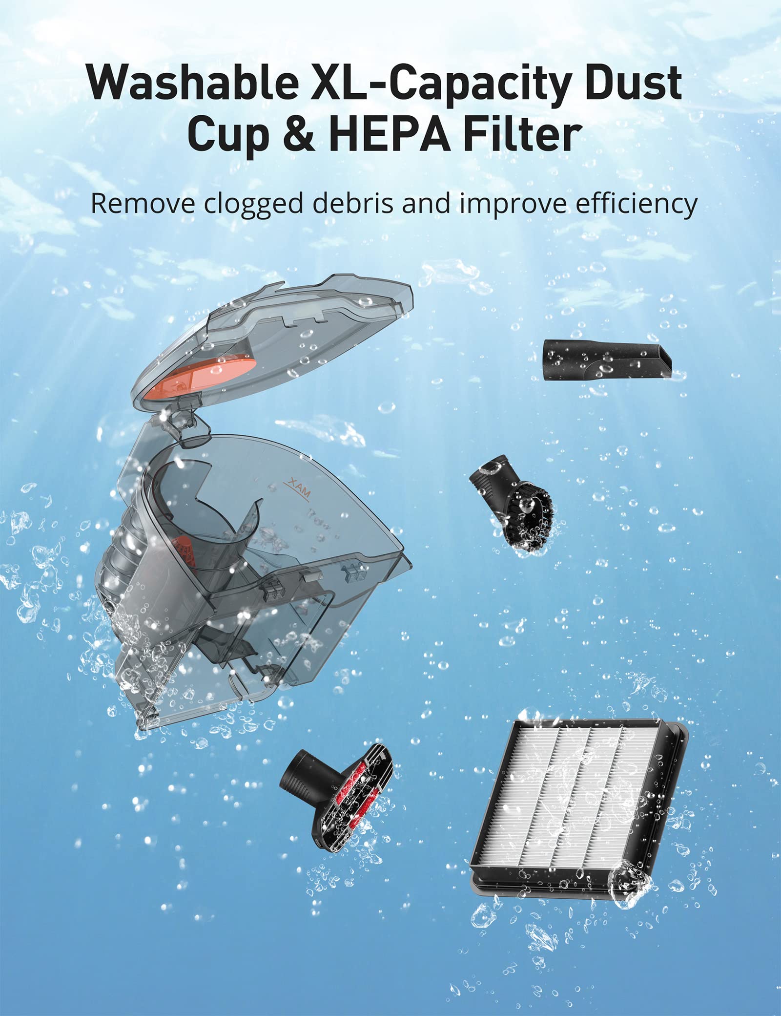 Replacement Anti Allergy Hepa Filter For As Ca006 Canister Vacuum Cleaner, Washable Hepa Filter For Pet Hair, Dust, Vacuum Clean