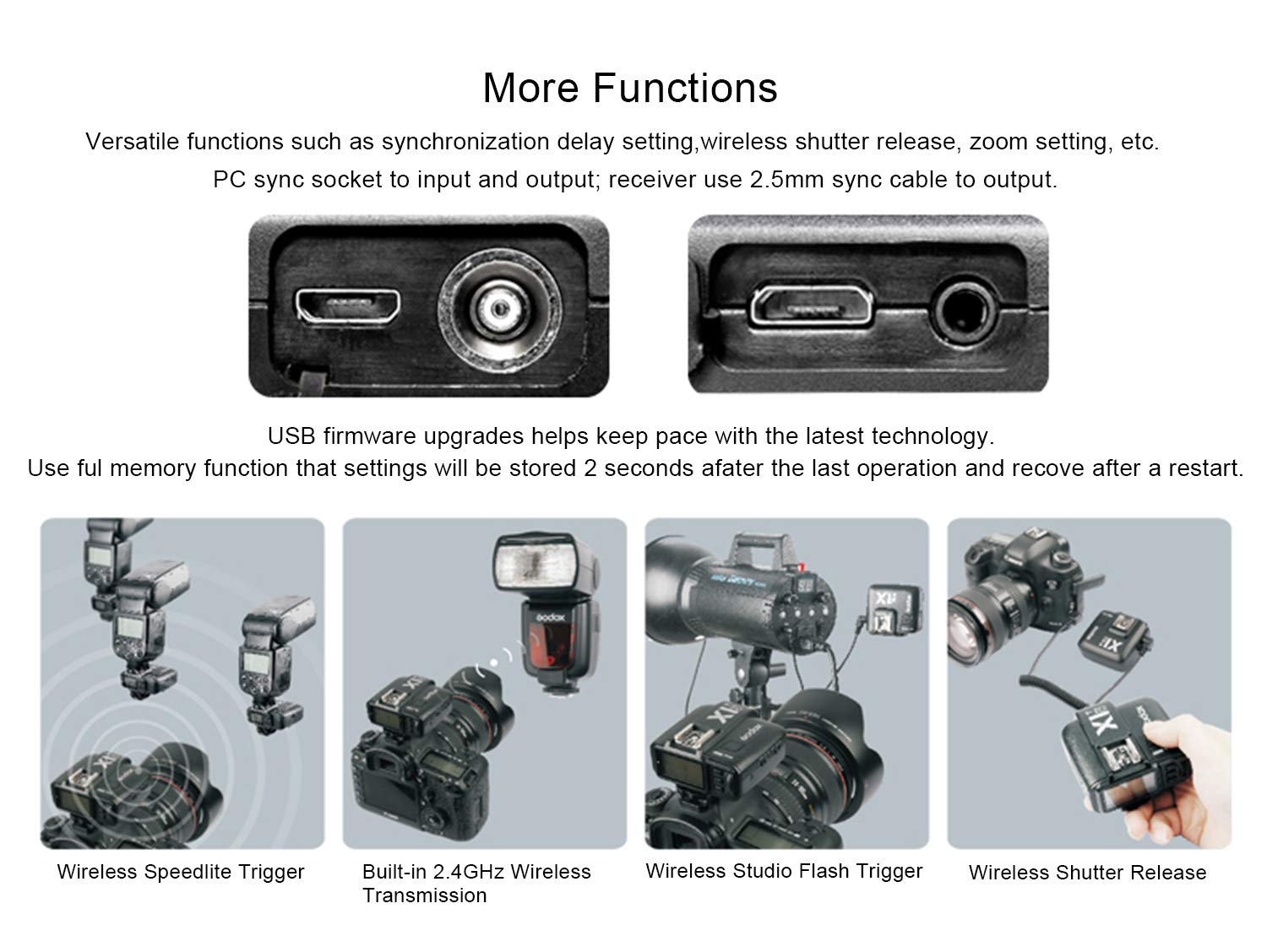 Godox X1R N 2.4G Wireless Receiver Flash Trigger Single Receiver For Nikon Dslr Camera (X1R N Receiver)
