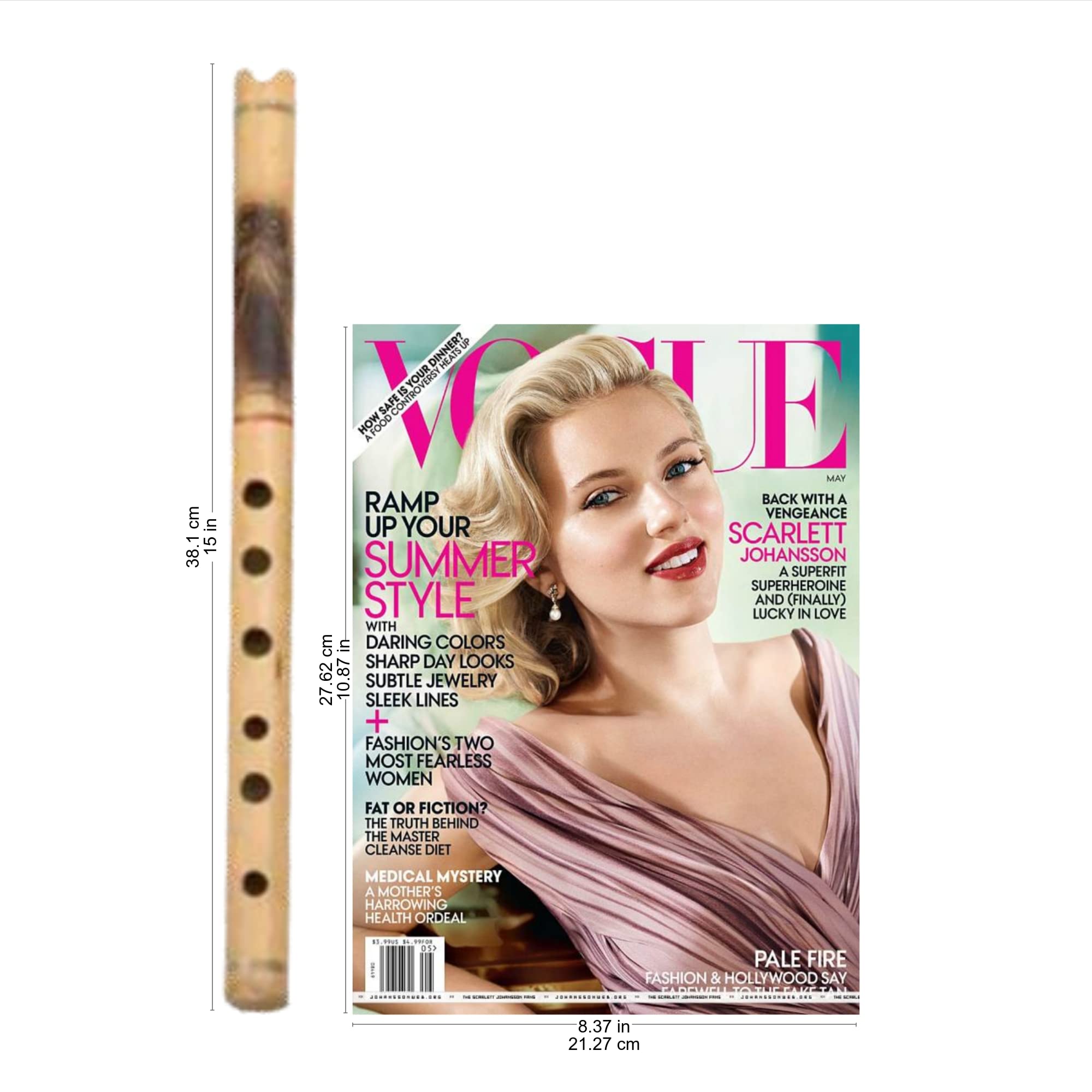 Novica Bamboo Andean Quena Flute With Owl And Textile Carrying Case, Night Owl'