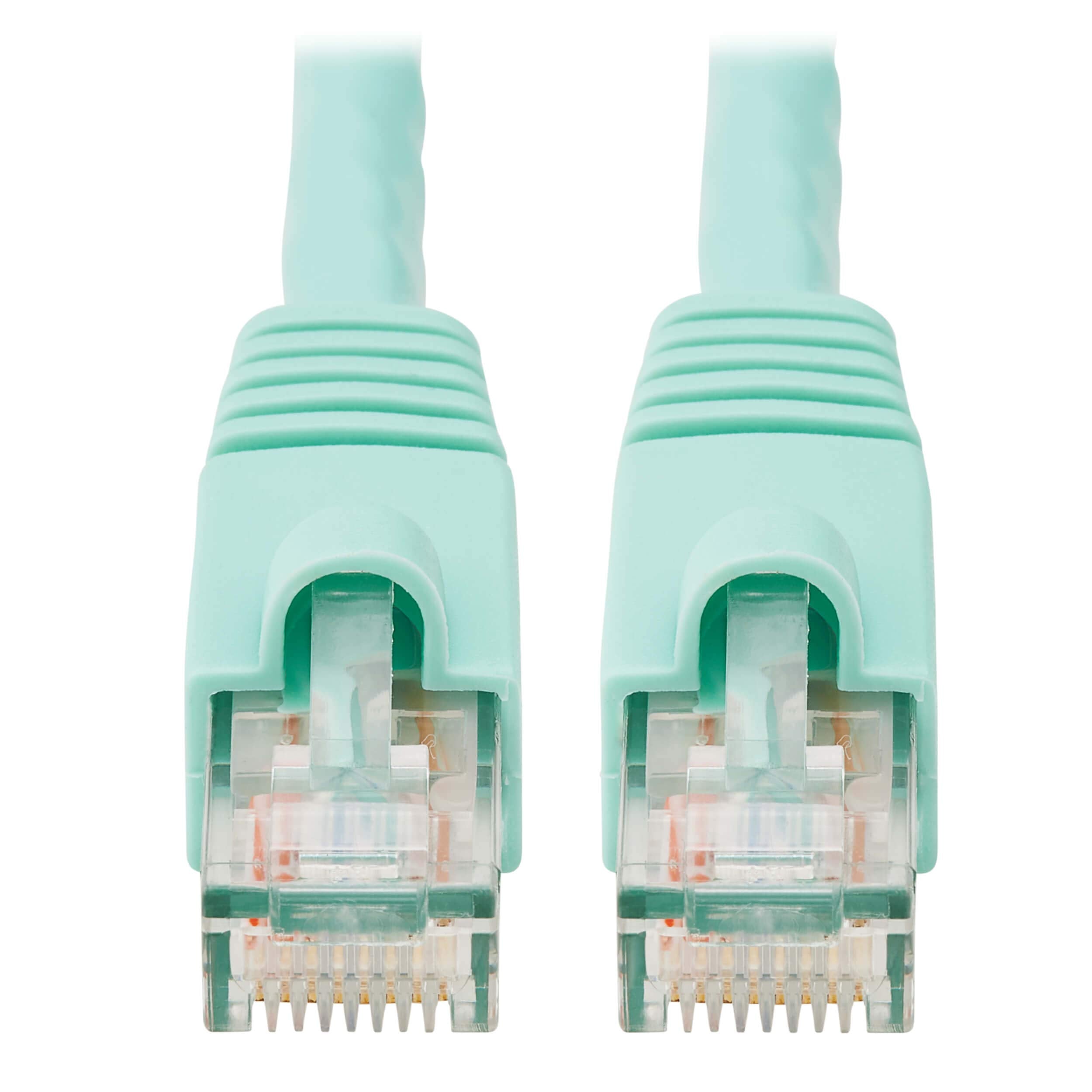 Eaton Tripp Lite Series Cat6A 10G Snagless Utp Ethernet Cable (Rj45 M/M), Aqua,