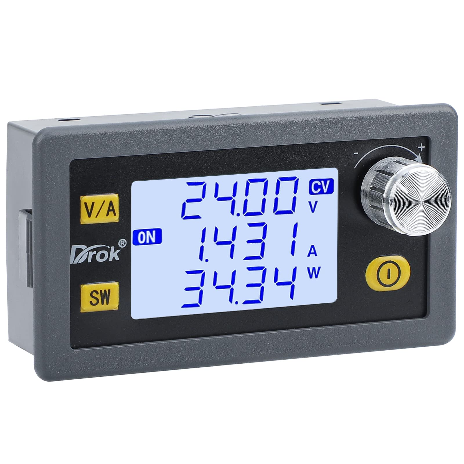 Drok Buck Boost Converter, Dc 5.0 30V To 0.6 30V 4A 35W Adjustable Voltage Regulator Lcd Display 6V 9V 12V 24V Power Supply Modu