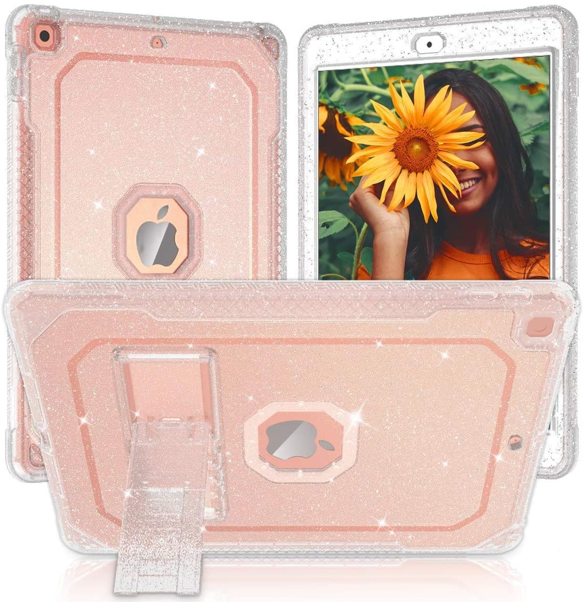 Zonefoker Ipad 9Th Generation Case, Shockproof And Slim, Compatible With Ipad 8Th/7Th Gen 10.2 Inch 2021/2020/2019, Clear Dual L