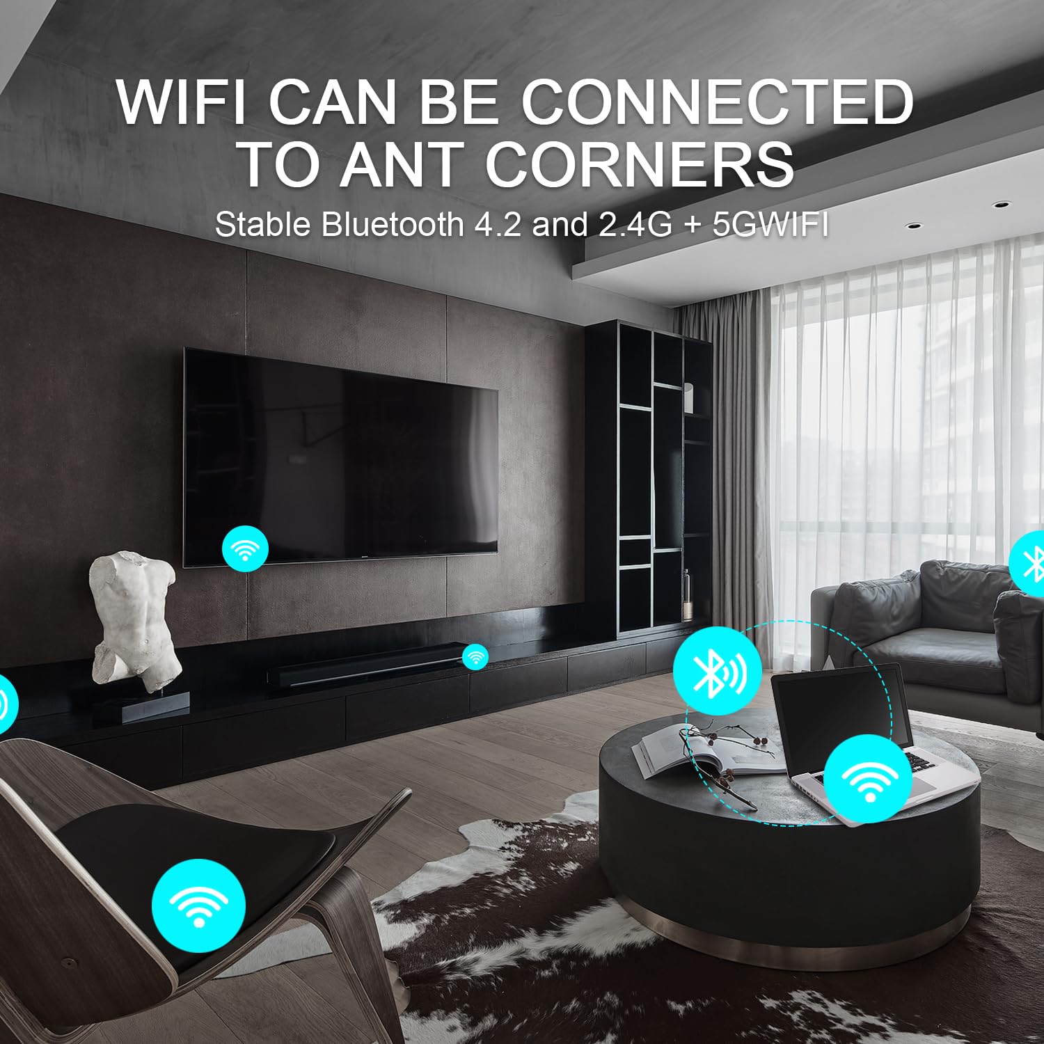 Aladawn Intel Compute Stick 8Gb Ram 128Gb Rom With Intel Atom Z8350 And Windows 10 Pro,Mini Pc Stick Support 4K Hd,2.4G/5G Wifi,