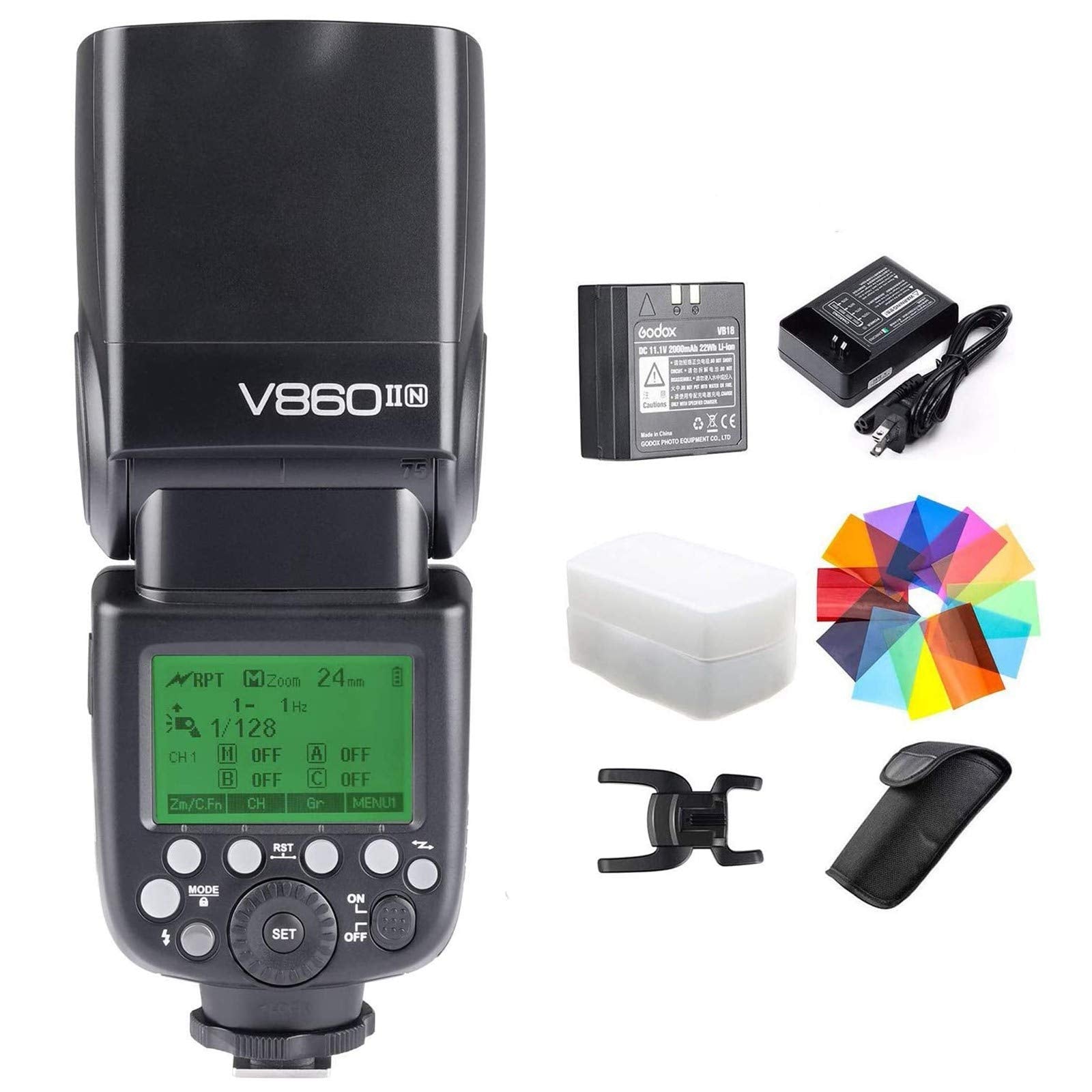 GODOX V860II-N Kit I-TTL GN60 2.4G HSS 1/8000s Li-ion Battery Camera Flash Speedlite Light for Nikon D800 D700 D7100 D5200 D300 