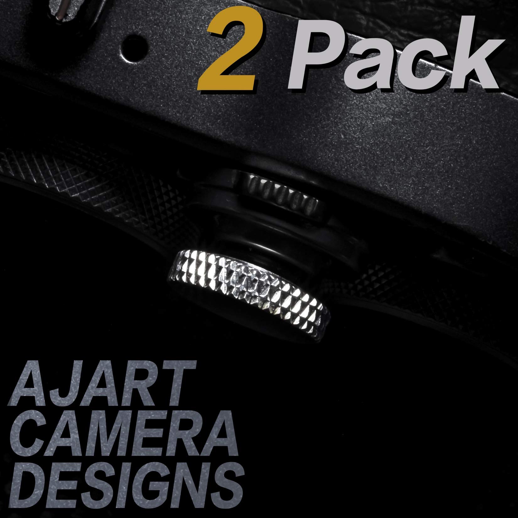 Camera Shutter Button (2 Pack/Silver) Upscale And Delicate Soft Shutter Release Button