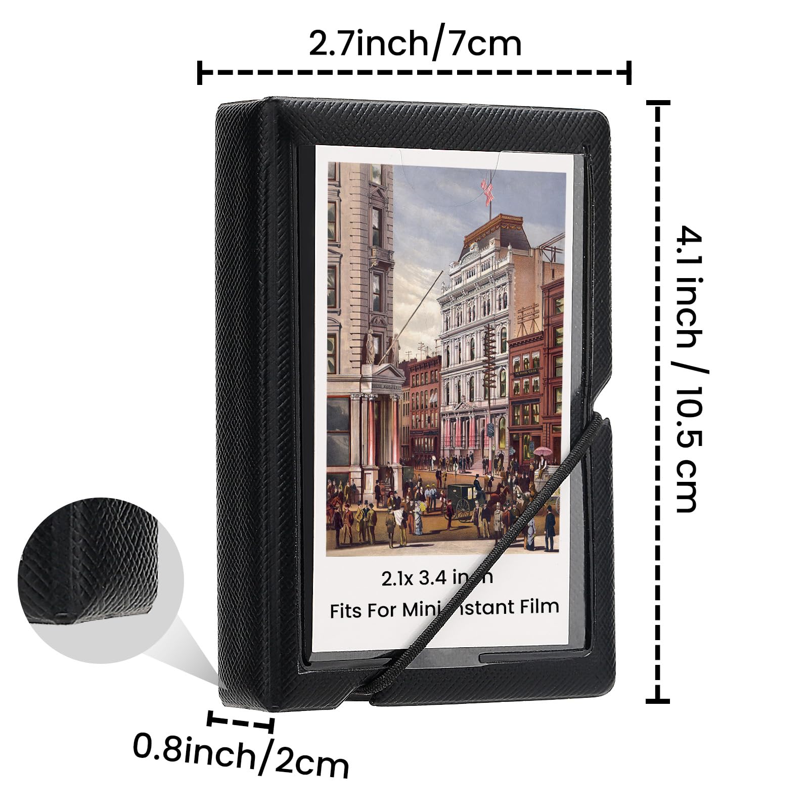 Lifting Mini Photo Album With 28 Pocket 2X3 Inch Pictures Fits For Fujifilm Instax Mini 7S 8 9 11 25 26 40 50S 90 Evo Z2300 Inst