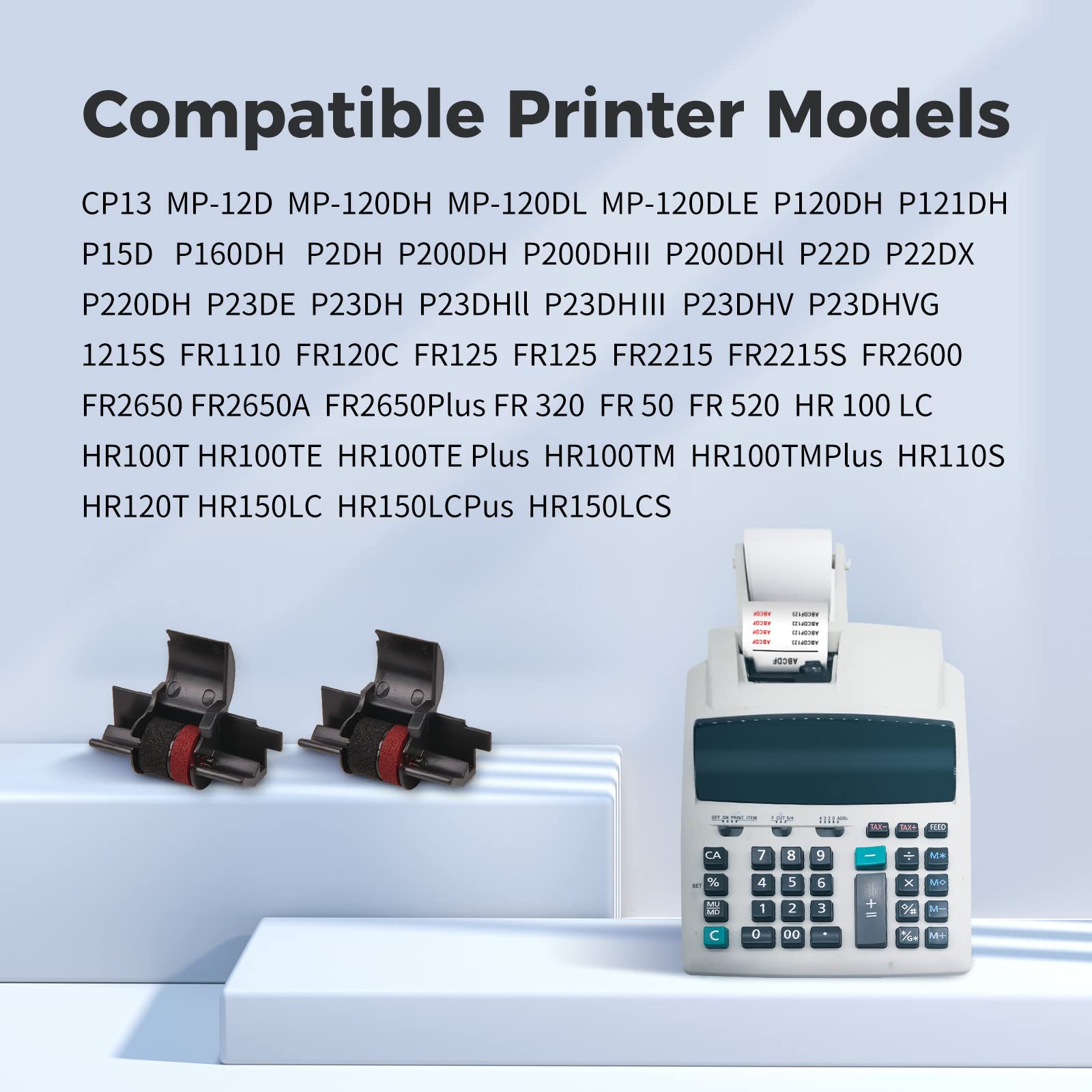 Mycartridge Ir40T Ir 40T Compatible With Calculator Roller Replacement For Ir40T Casio Hr 100Tm Ink,Sharp El 1750V, El 1801V,Hr 100Tm,Hr 170Rc,Canon P23 Dhv Cp13 Printer (3 Pack Individually Sealed)