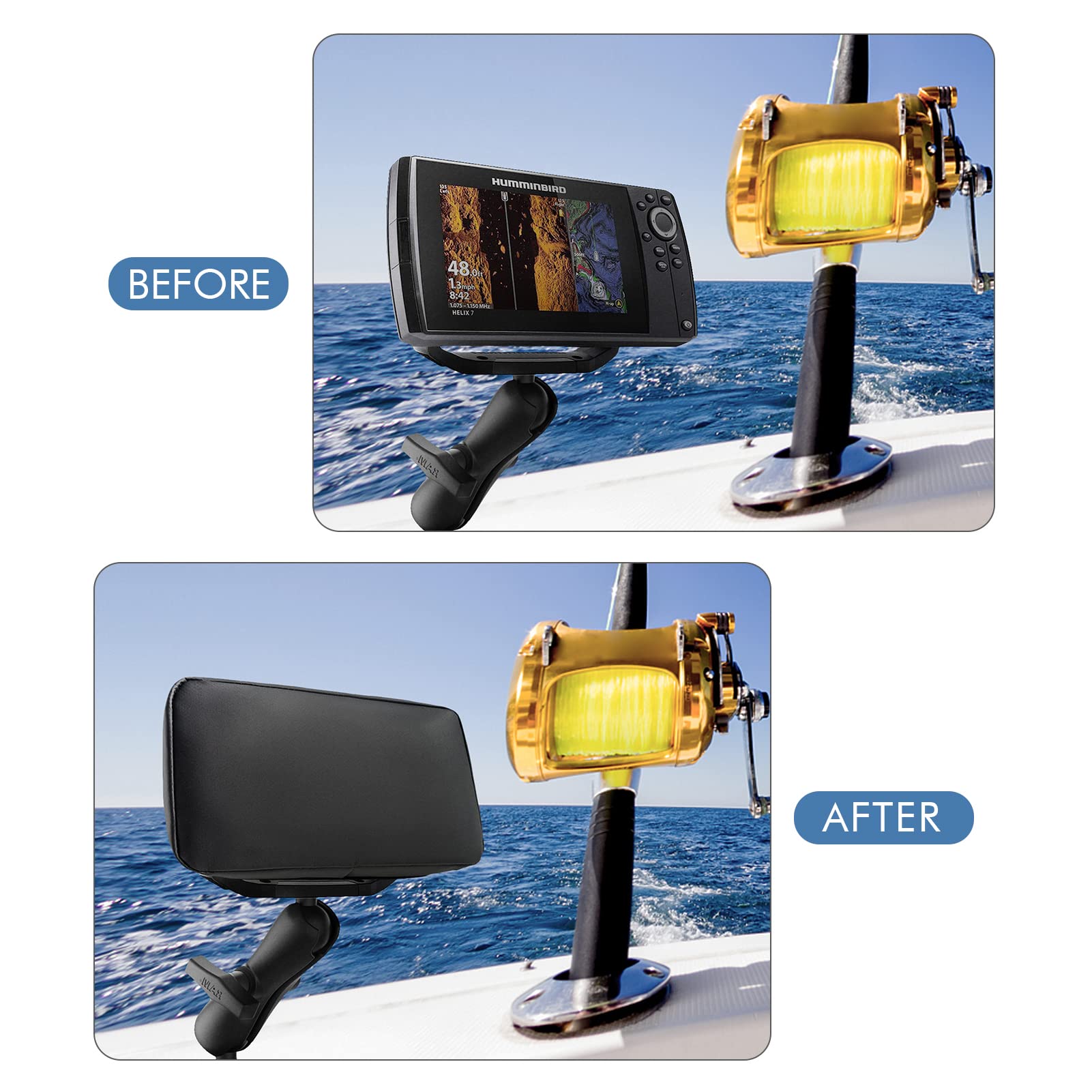 Compatible With Humminbird Fish Finder Cover For Humminbird Helix 7/Helix 5 All Series, Rainproof, Sunproof And Dustproof (Helix