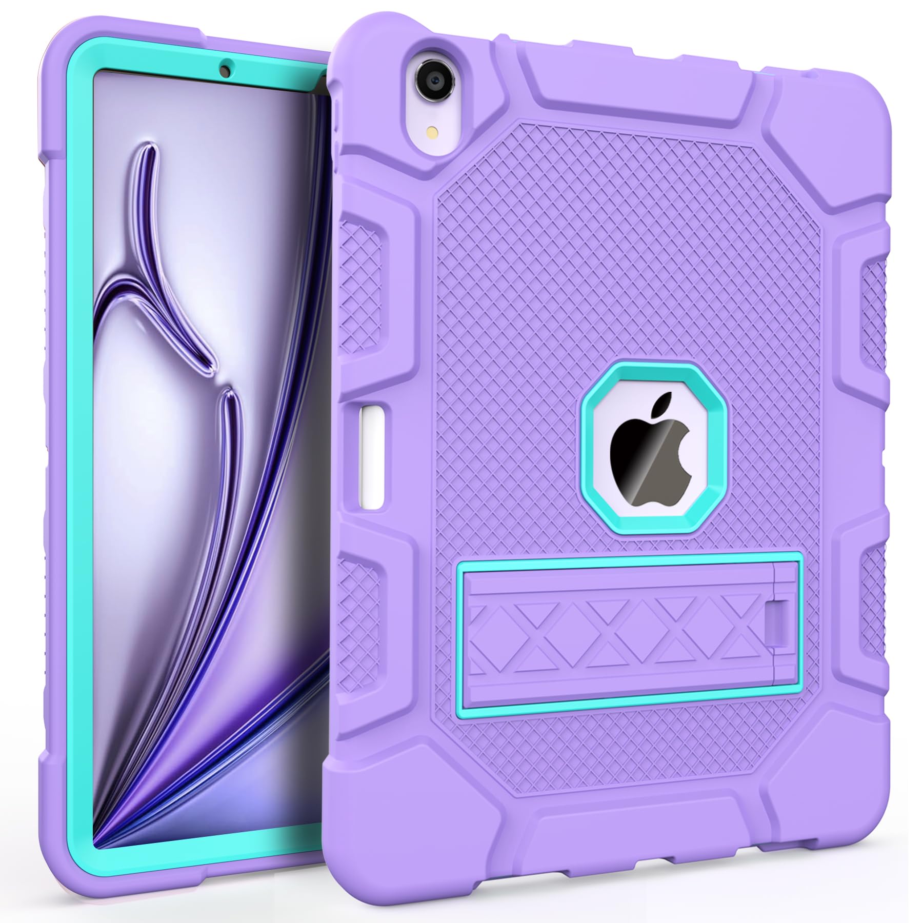 Rantice Ipad Air Case 11 Inch M2 (2024) /Ipad Air 5Th/4Th Gen 10.9'', Shockproof Rugged Case With Kickstand & Pencil Holder, Dro