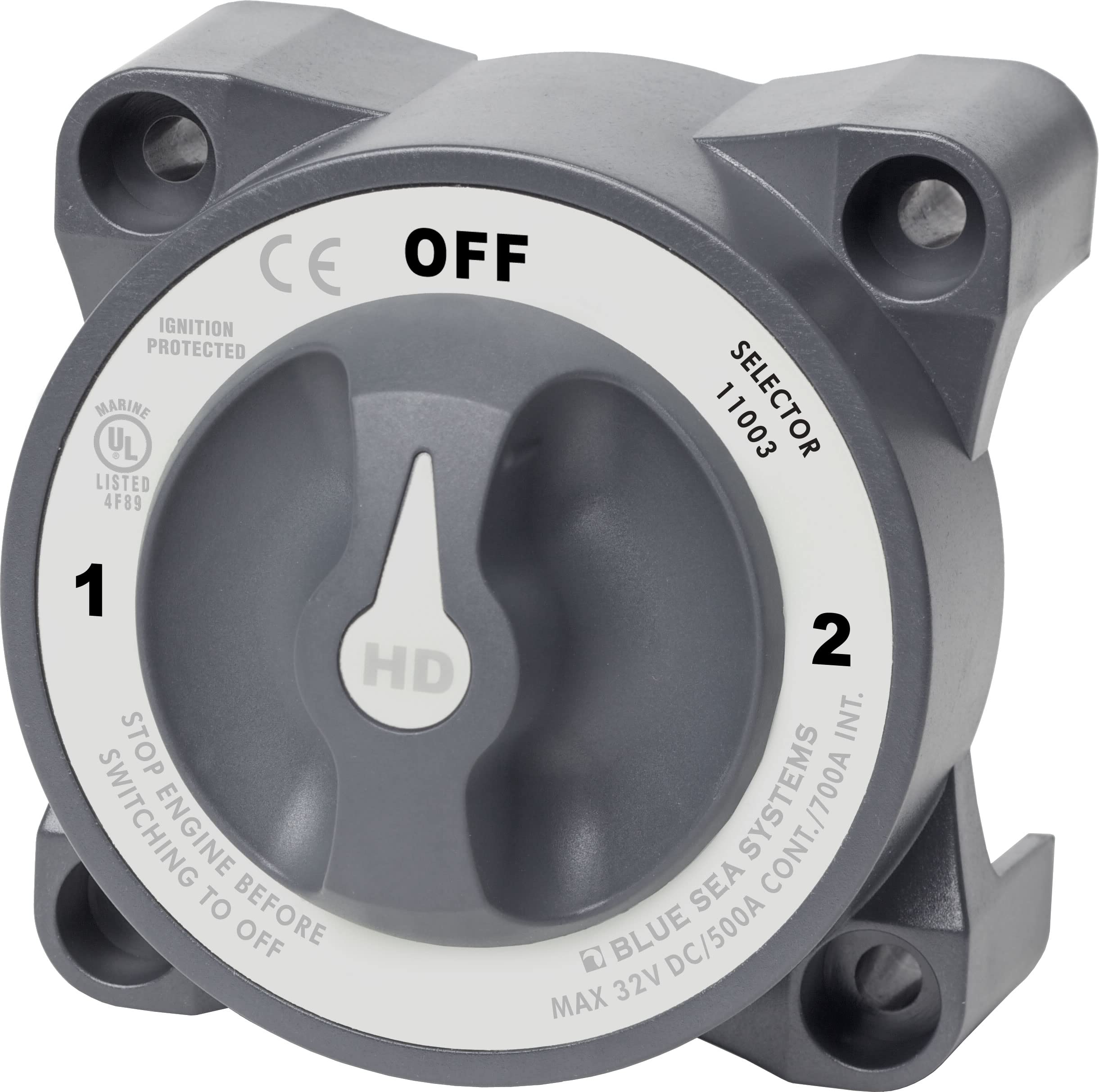 Blue Sea Systems HDSeries Heavy Duty 3P Selector w/AFD