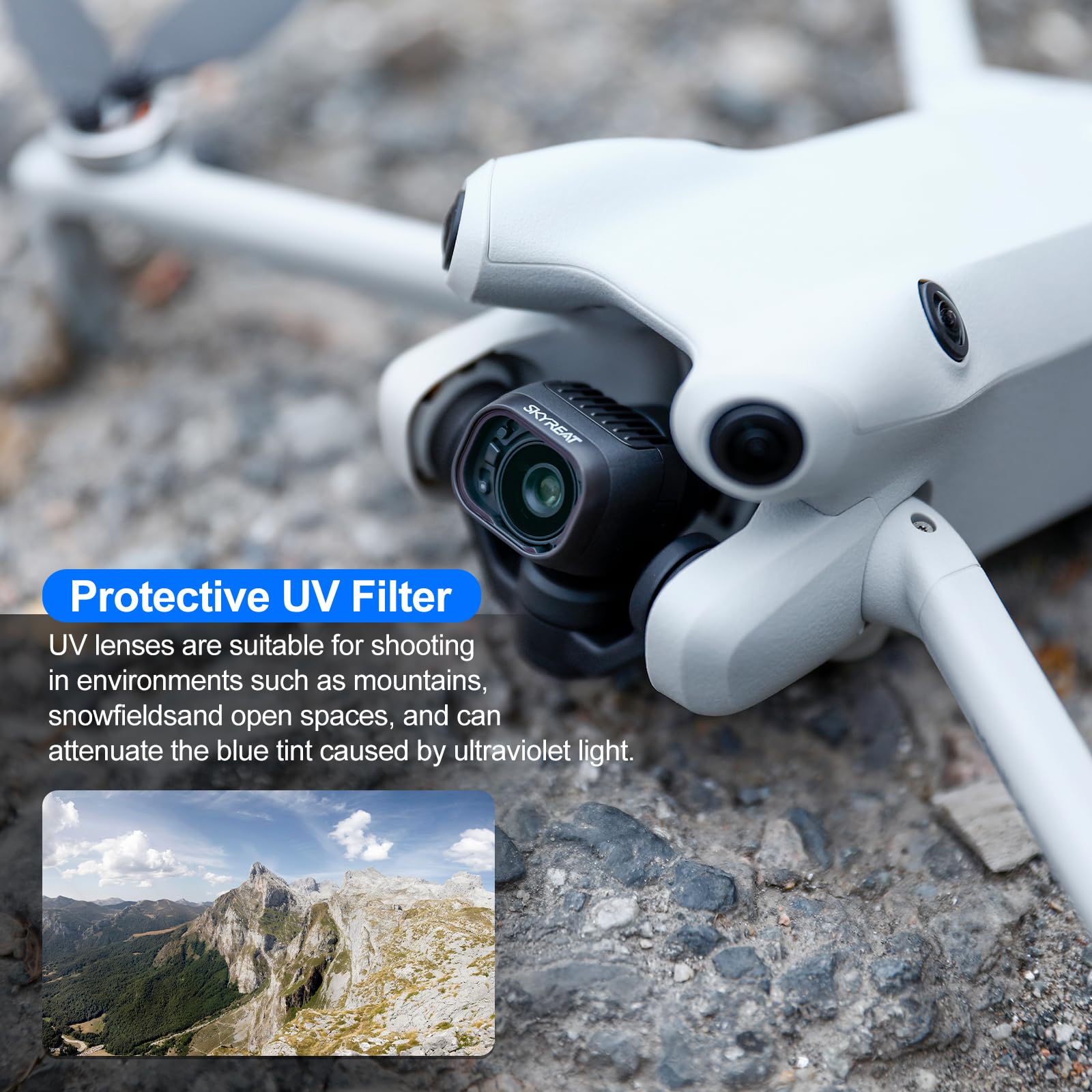 Skyreat Nd Filters Set For Dji Mini 4 Pro Accessories,6 Pack (Cpl, Uv,Nd8, Nd16, Nd32, Nd64)