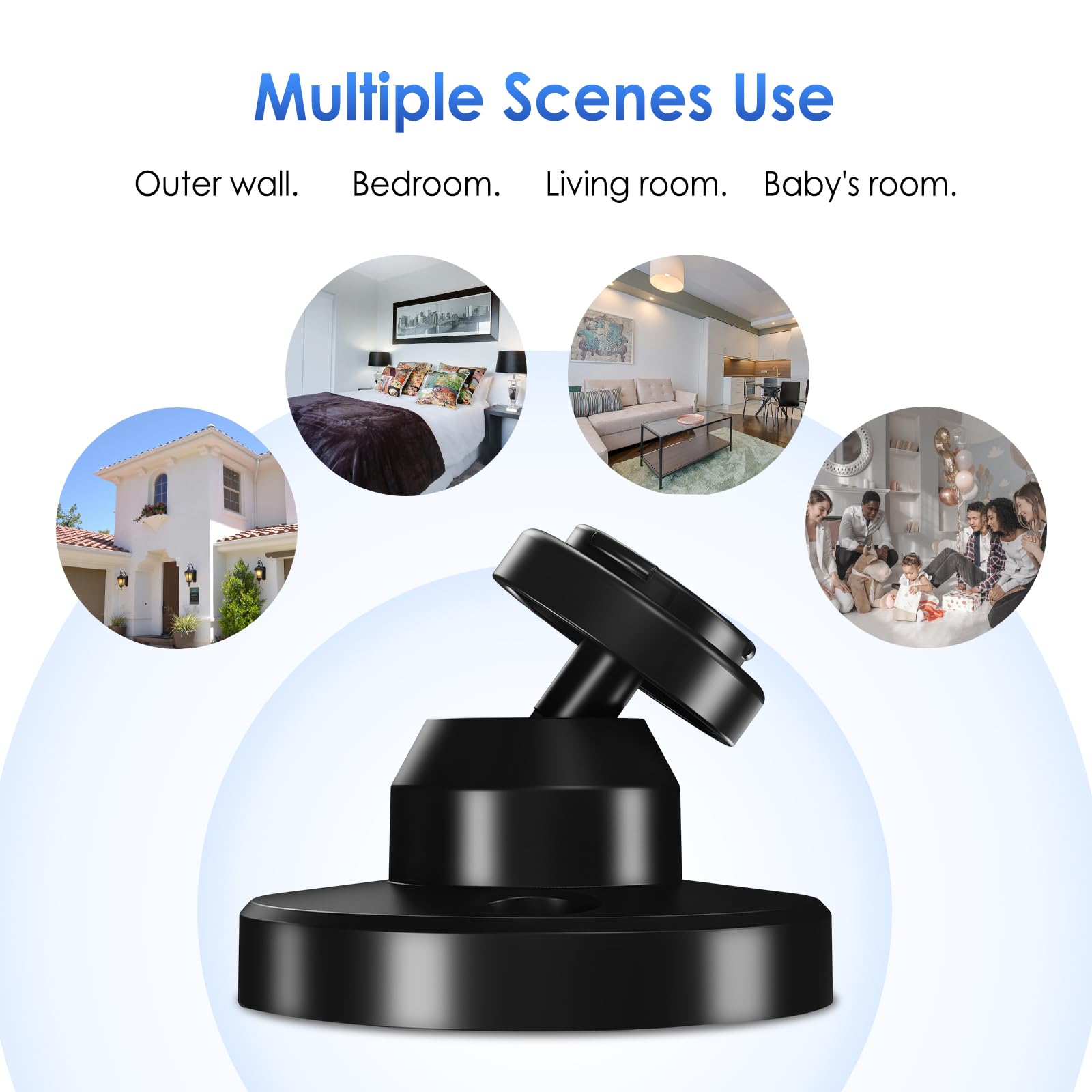 Blink Outdoor Camera Mount, 360 Degree Adjustable Wall Mount Bracket, Compatible With Blink 4Th And 3Rd Gen Outdoor Camera, 3 Pa