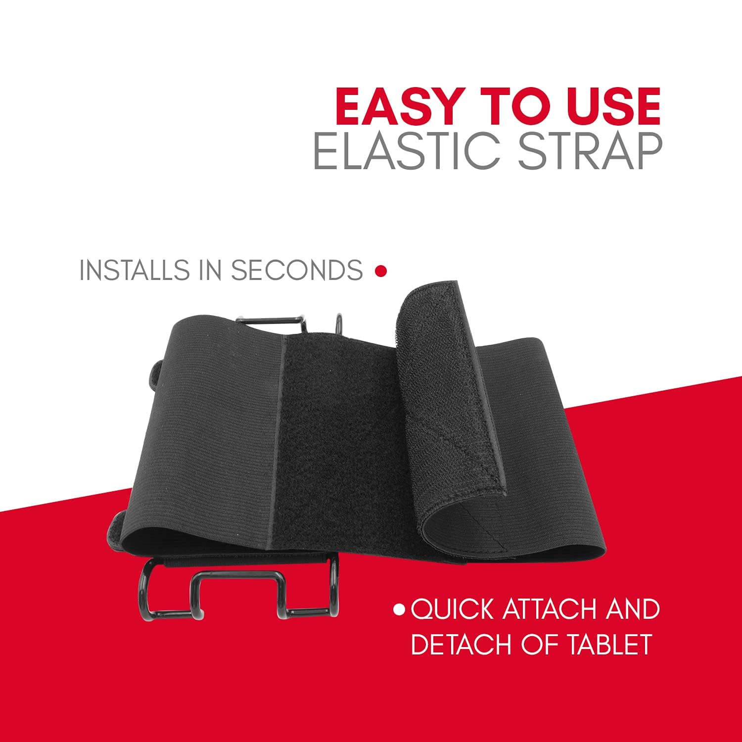 Macally Car Headrest Mount For Kids   Tablet Holder For Car Back Seat   Ipad Holder For Car Backseat Rear Facing With Anti Slip